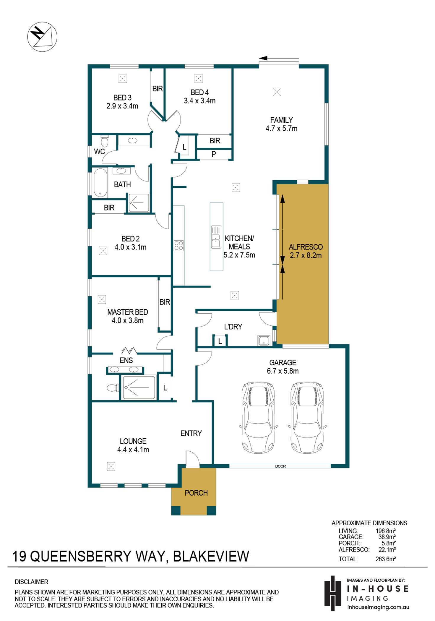 Floorplan of Homely house listing, 19 Queensberry Way, Blakeview SA 5114