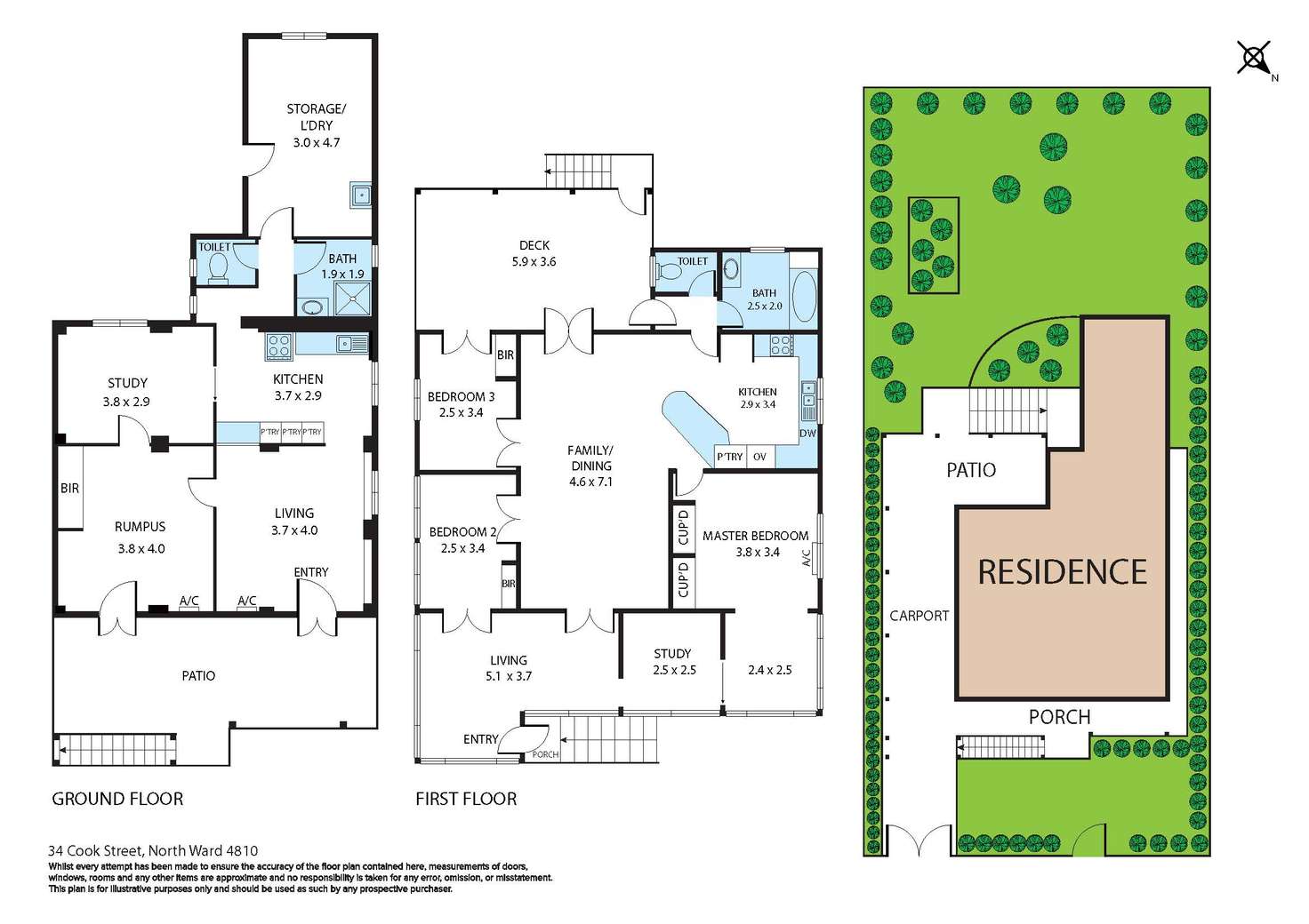 Floorplan of Homely house listing, 34 Cook Street, North Ward QLD 4810