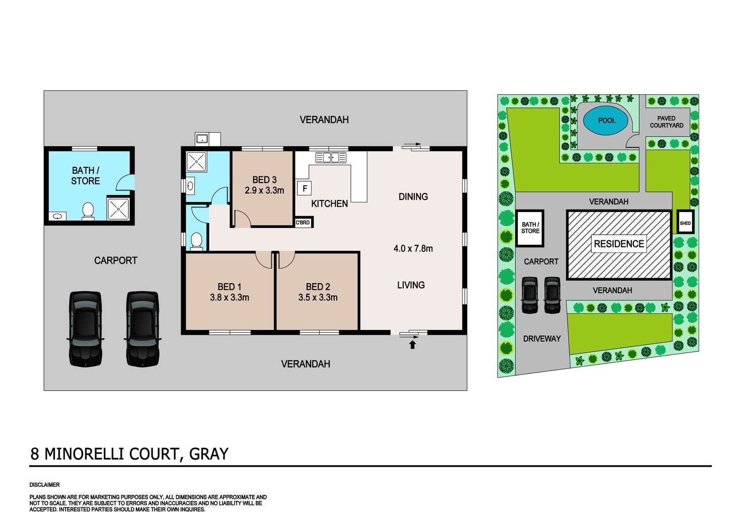 Floorplan of Homely house listing, 8 Minorelli Court, Gray NT 830