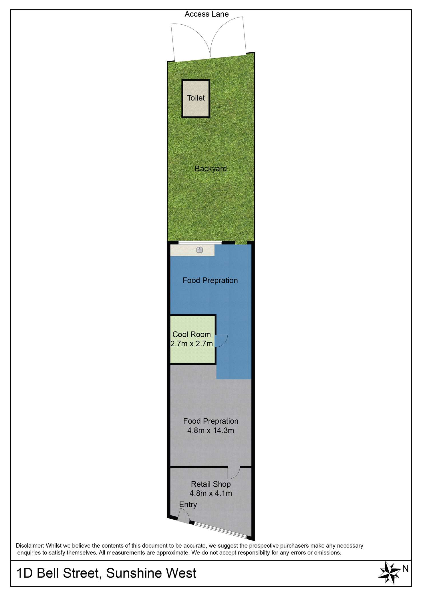 Floorplan of Homely other listing, 1D Bell Street, Sunshine West VIC 3020