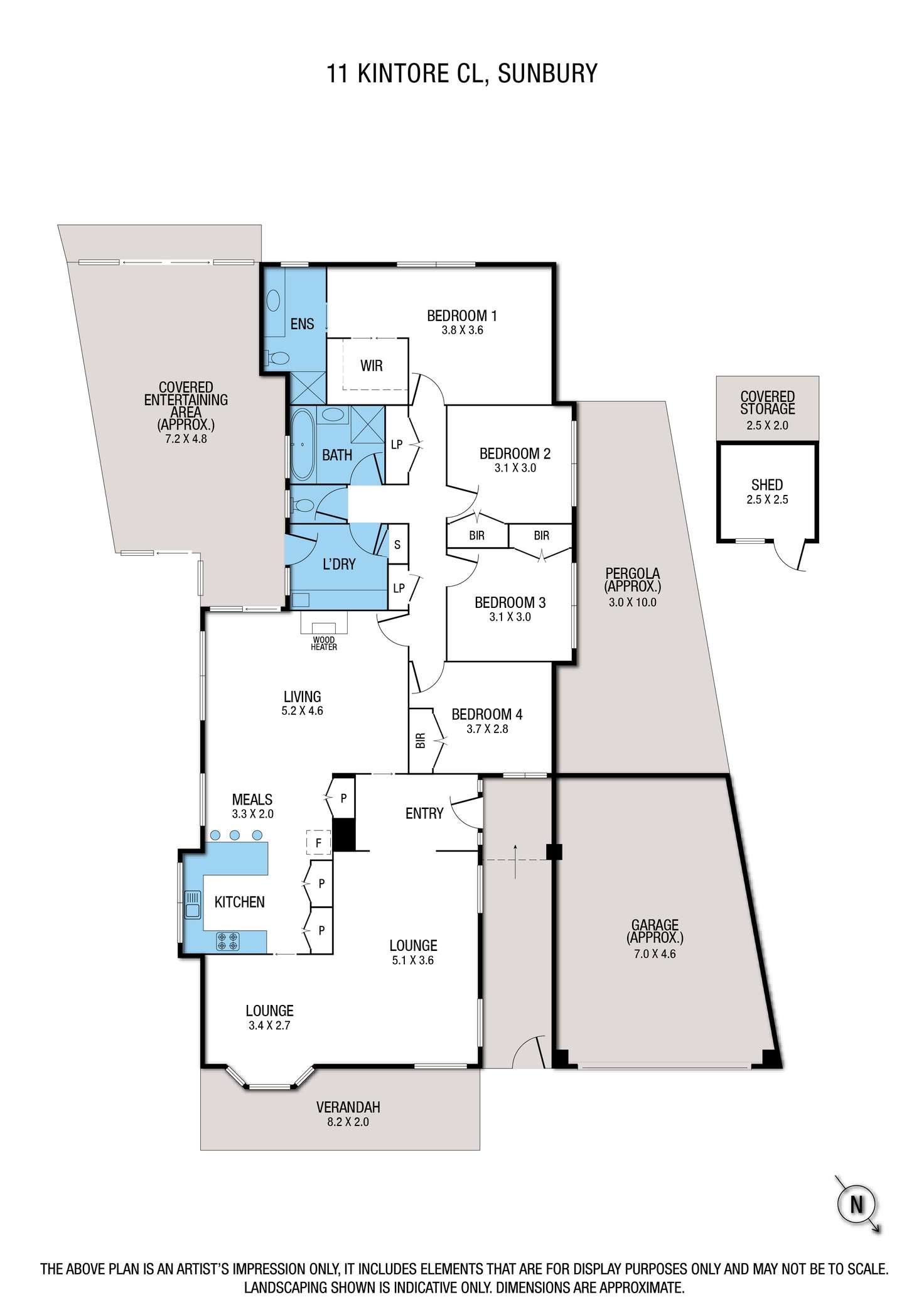 Floorplan of Homely house listing, 11 Kintore Close, Sunbury VIC 3429