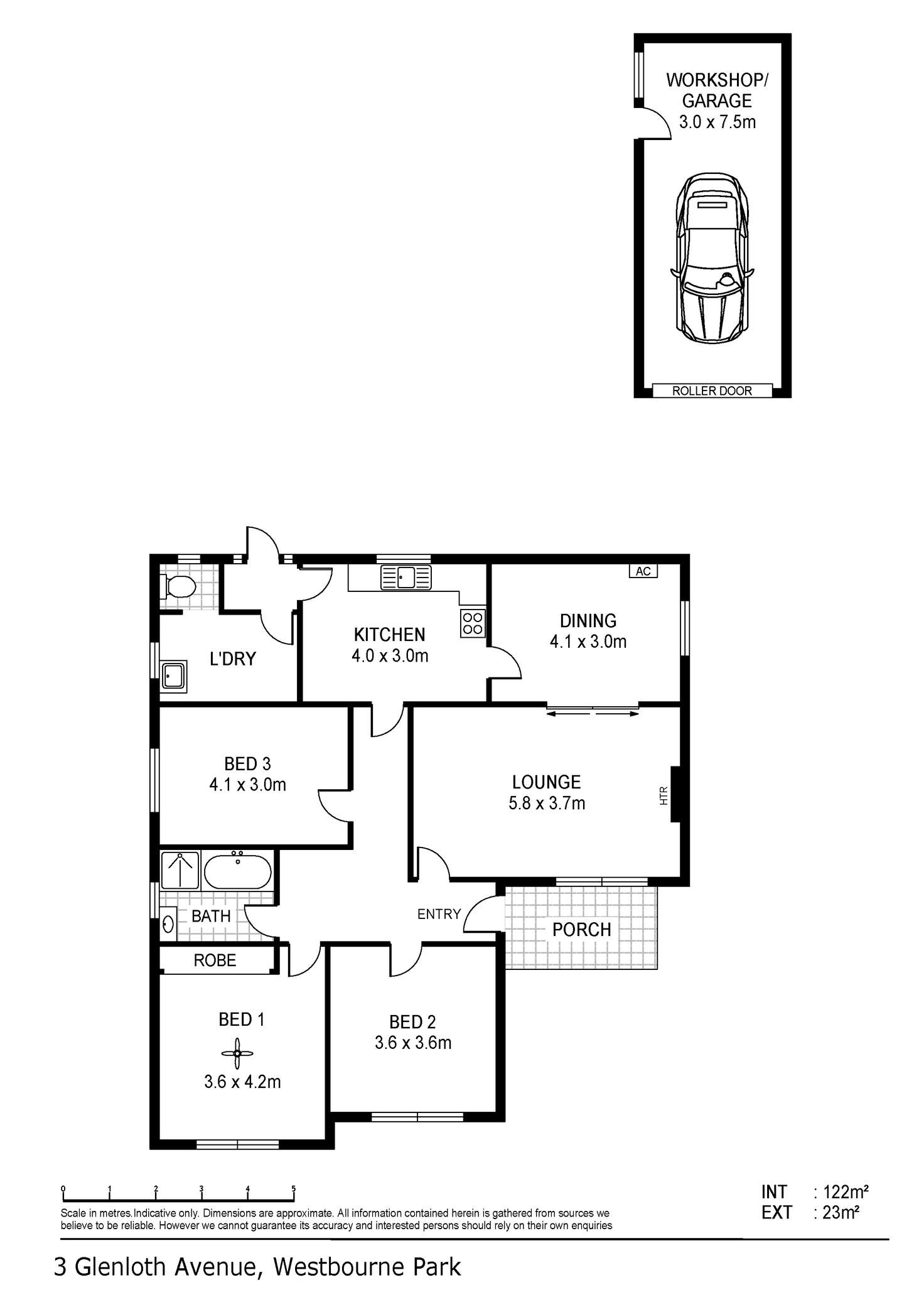 Floorplan of Homely house listing, 3 Glenloth Avenue, Westbourne Park SA 5041