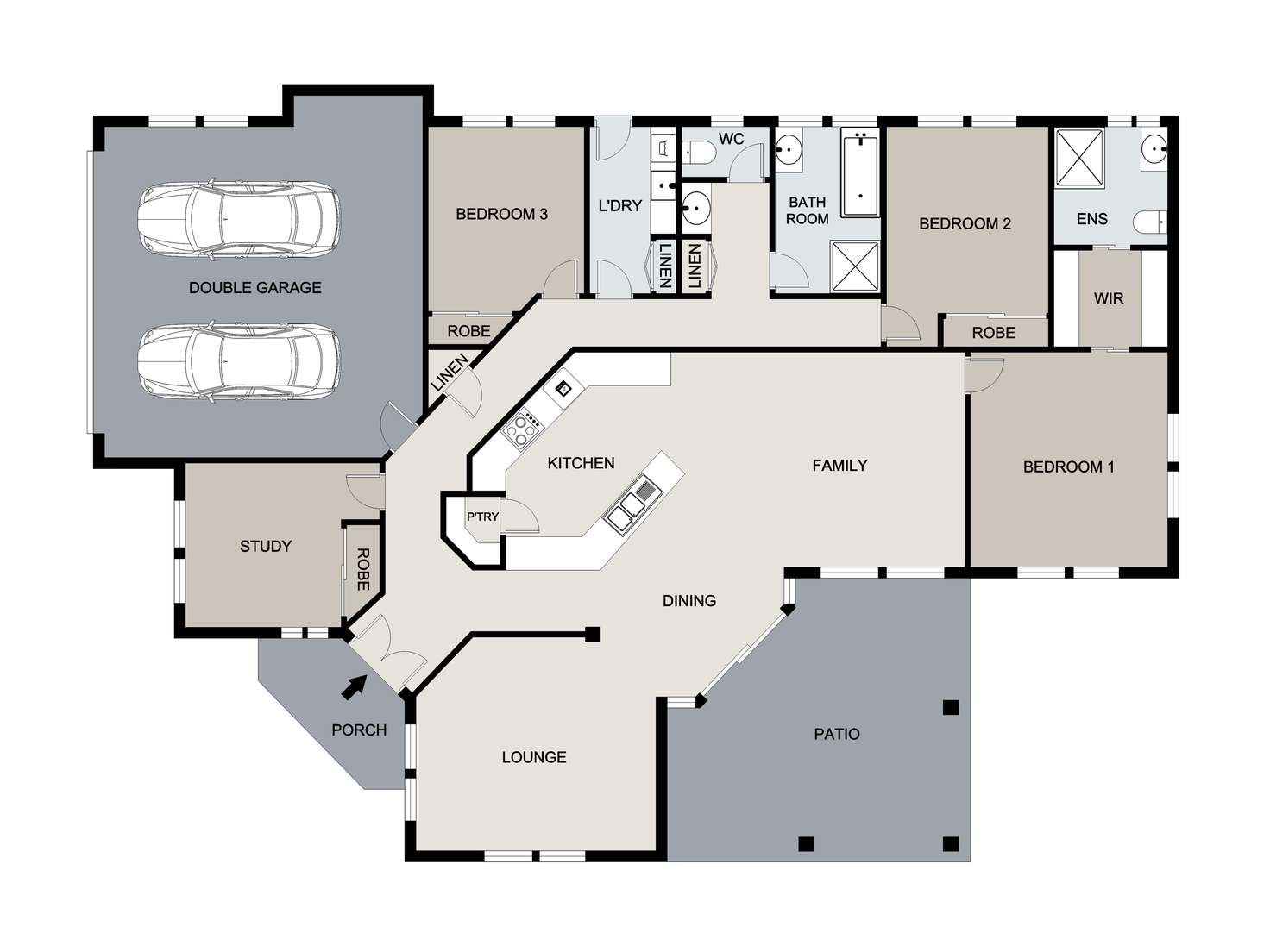 Floorplan of Homely house listing, 10 Leonie Court, New Auckland QLD 4680