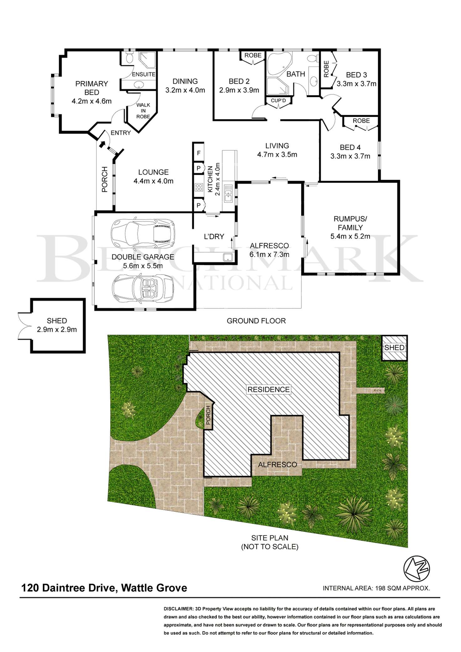 Floorplan of Homely house listing, 120 Daintree Drive, Wattle Grove NSW 2173