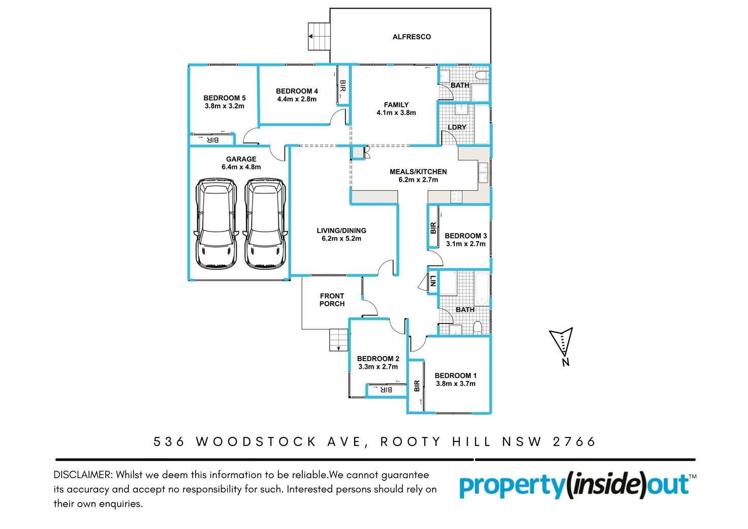 Floorplan of Homely house listing, 536 Woodstock Avenue, Rooty Hill NSW 2766
