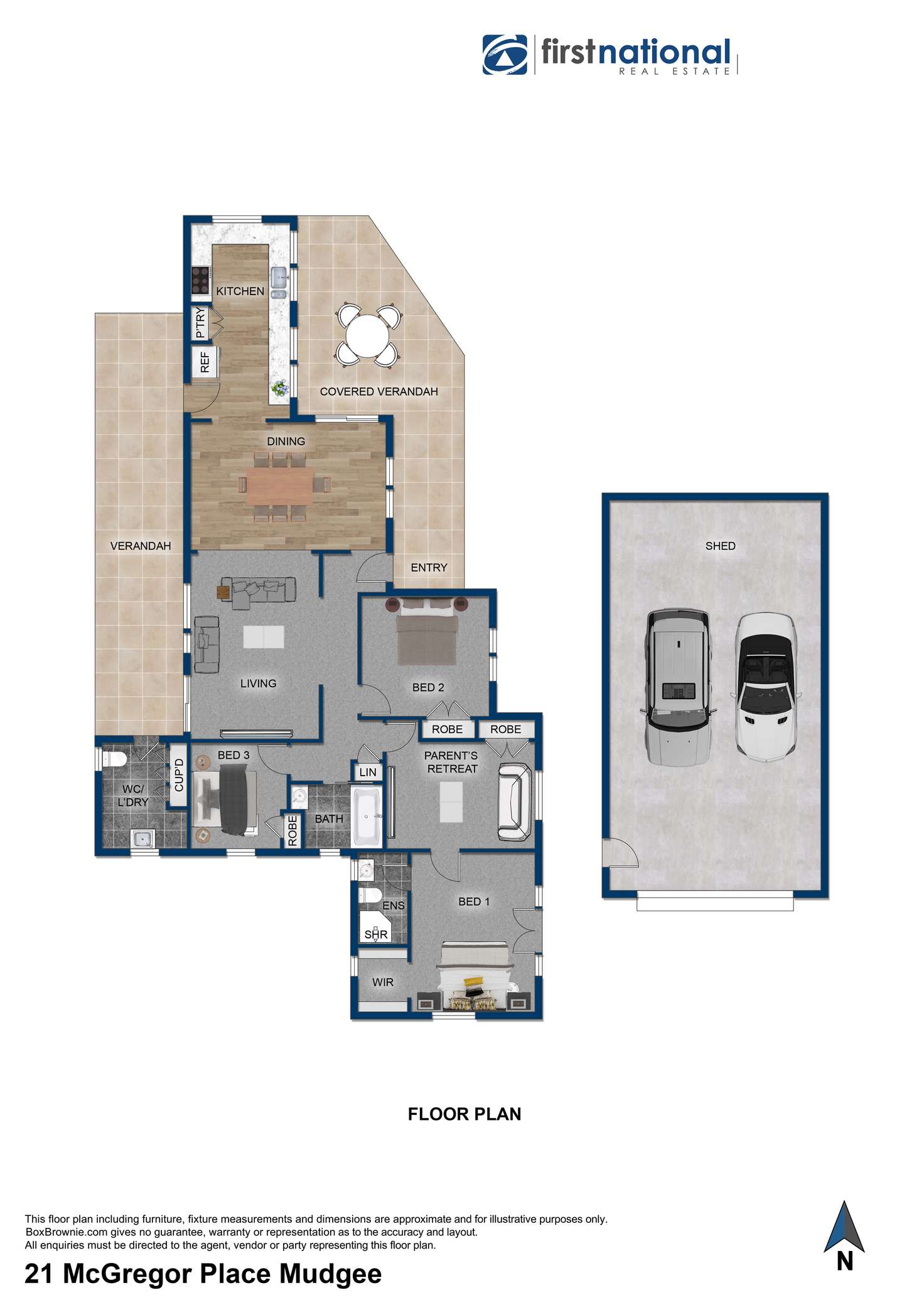 Floorplan of Homely house listing, 21 McGregor Place, Mudgee NSW 2850