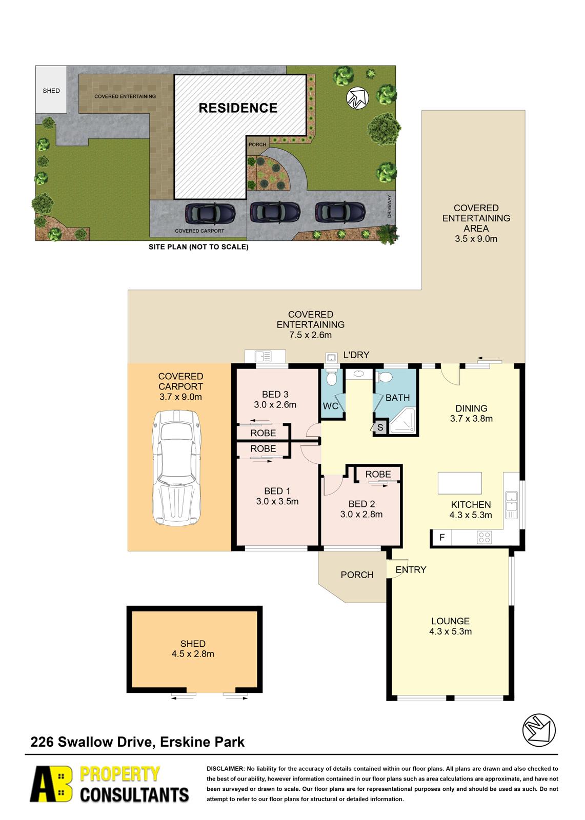 Floorplan of Homely house listing, 226 Swallow Drive, Erskine Park NSW 2759