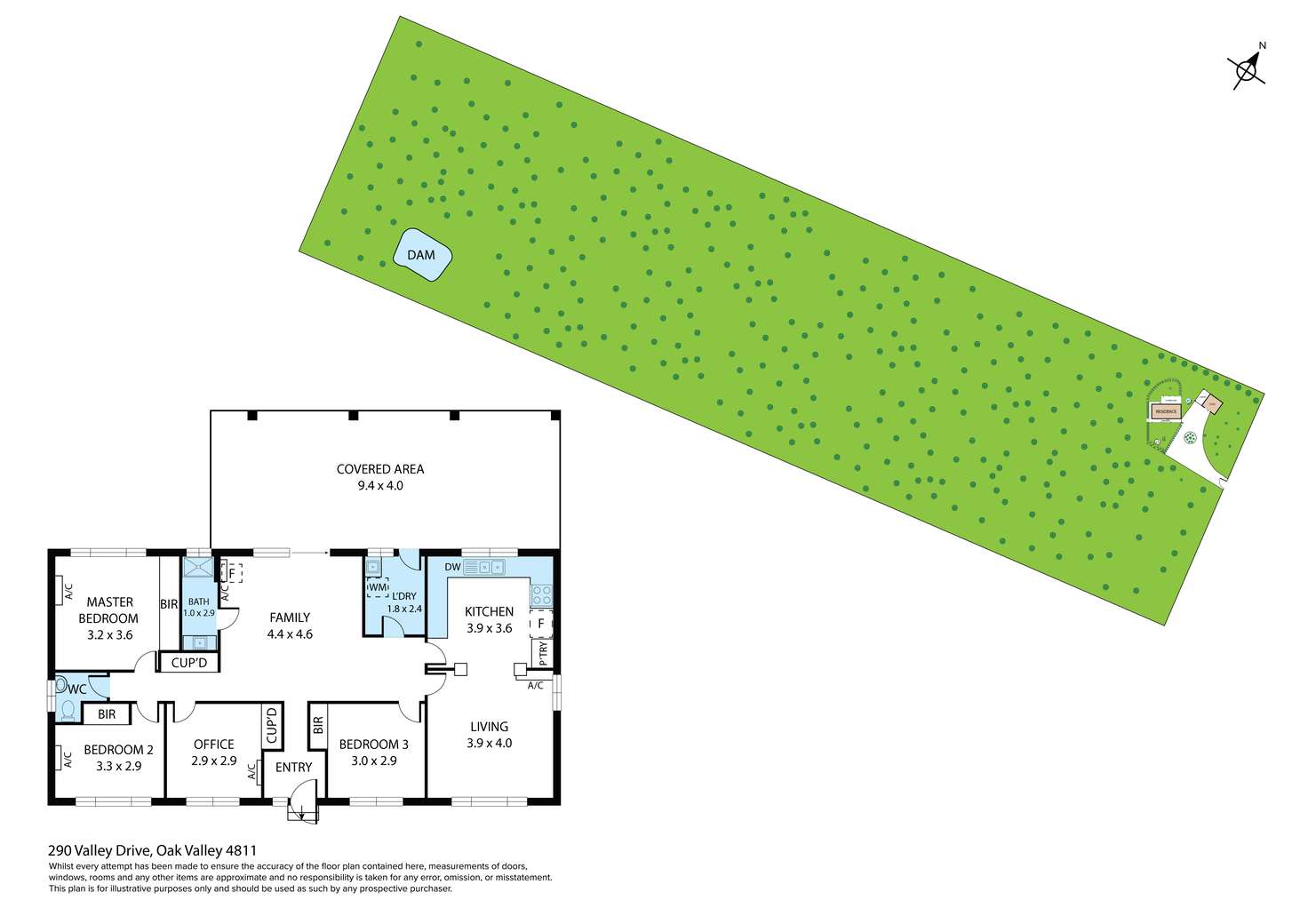 Floorplan of Homely house listing, 290 Valley Drive, Oak Valley QLD 4811