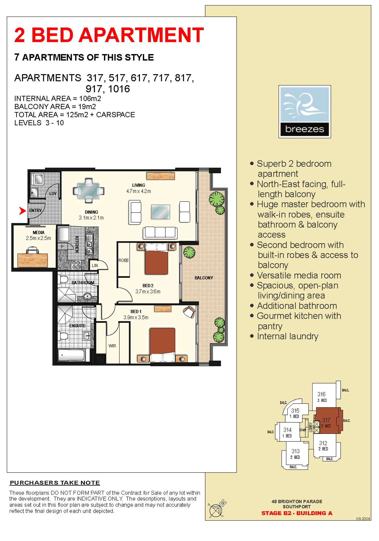 Floorplan of Homely apartment listing, 517/3 Como Crescent, Southport QLD 4215