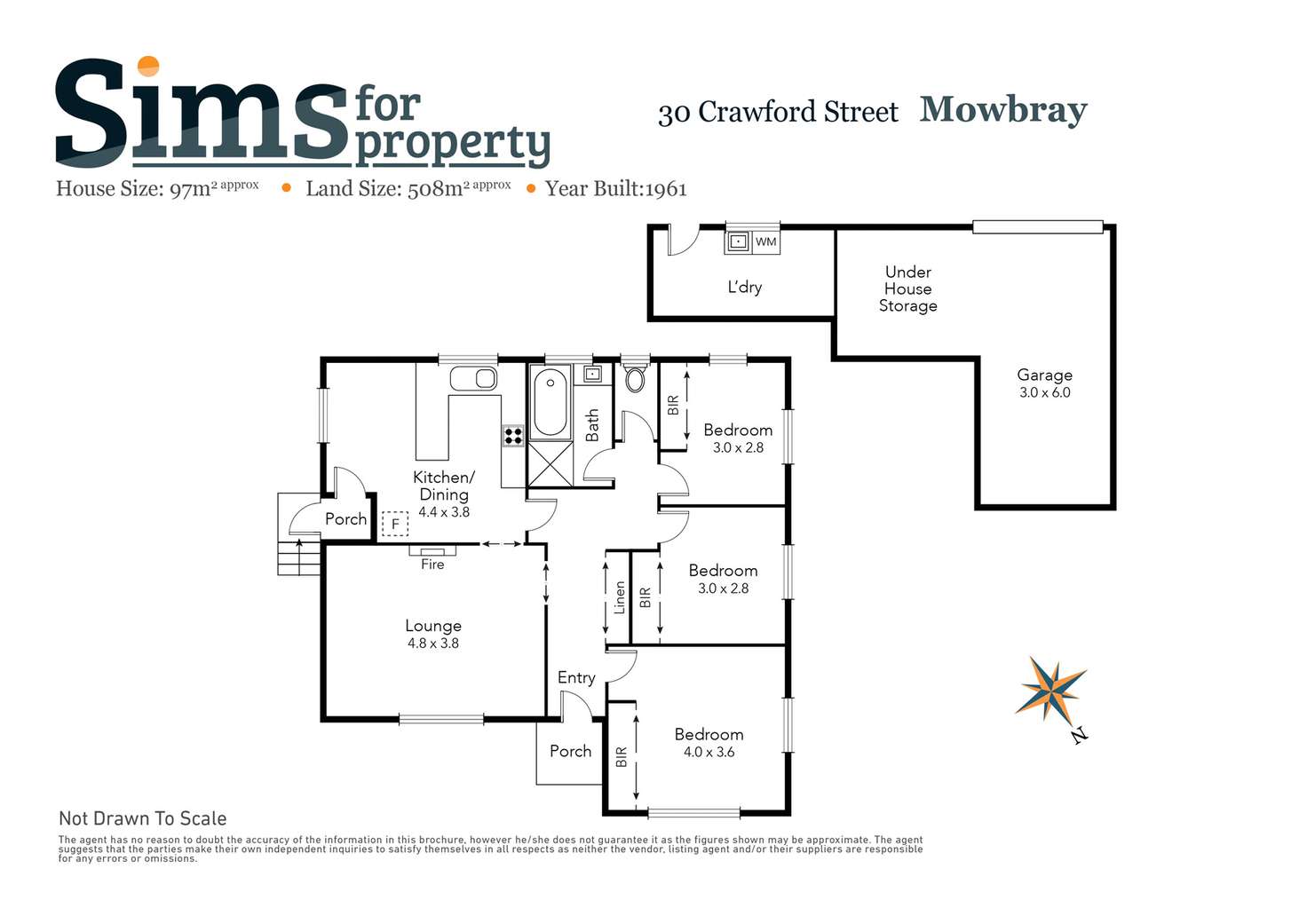 Floorplan of Homely house listing, 30 Crawford Street, Mowbray TAS 7248