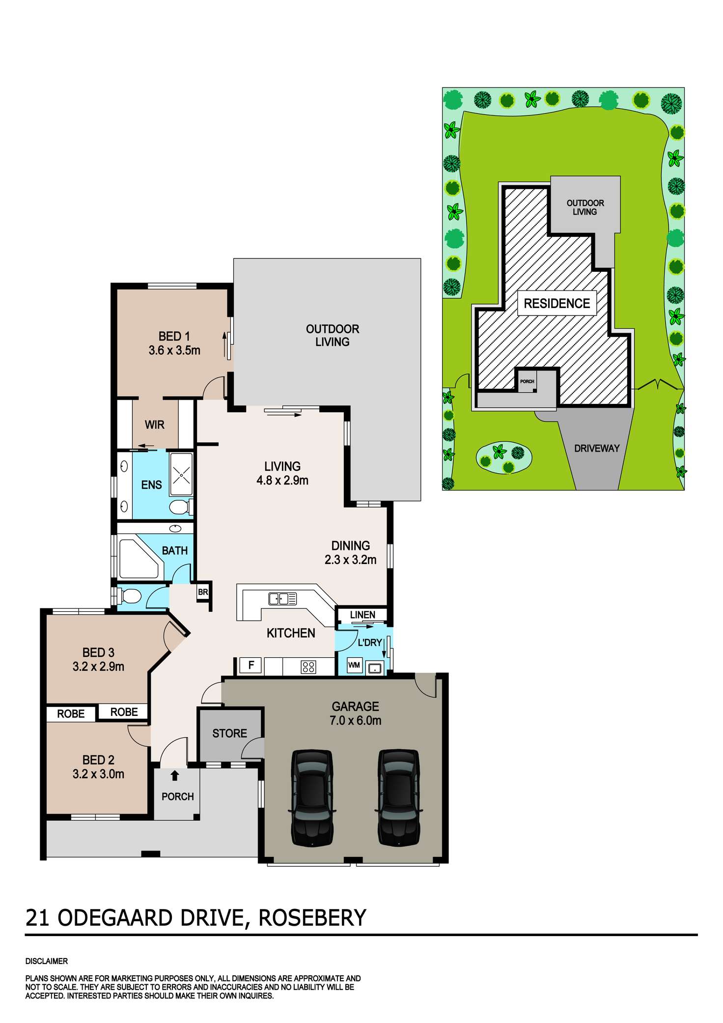 Floorplan of Homely house listing, 21 Odegaard Drive, Rosebery NT 832