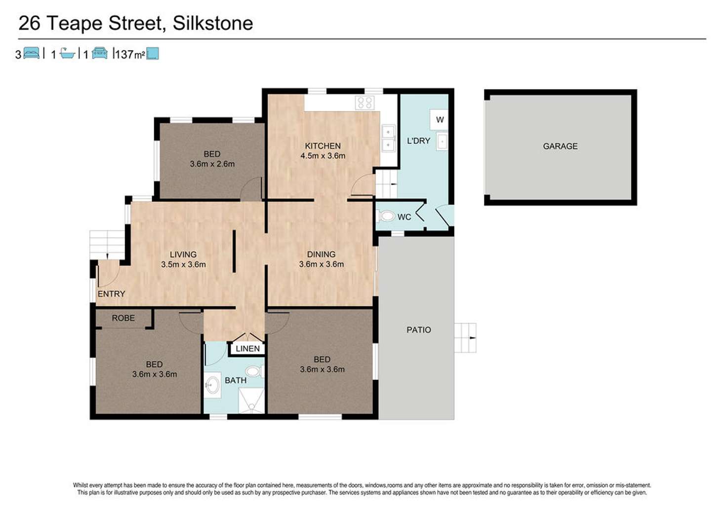 Floorplan of Homely house listing, 26 Teape Street, Silkstone QLD 4304