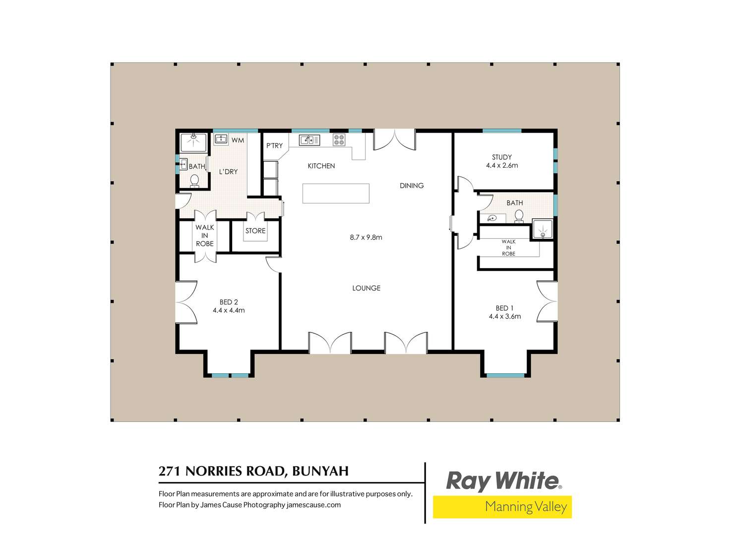 Floorplan of Homely lifestyle listing, 271 Norries Road, Bunyah NSW 2429