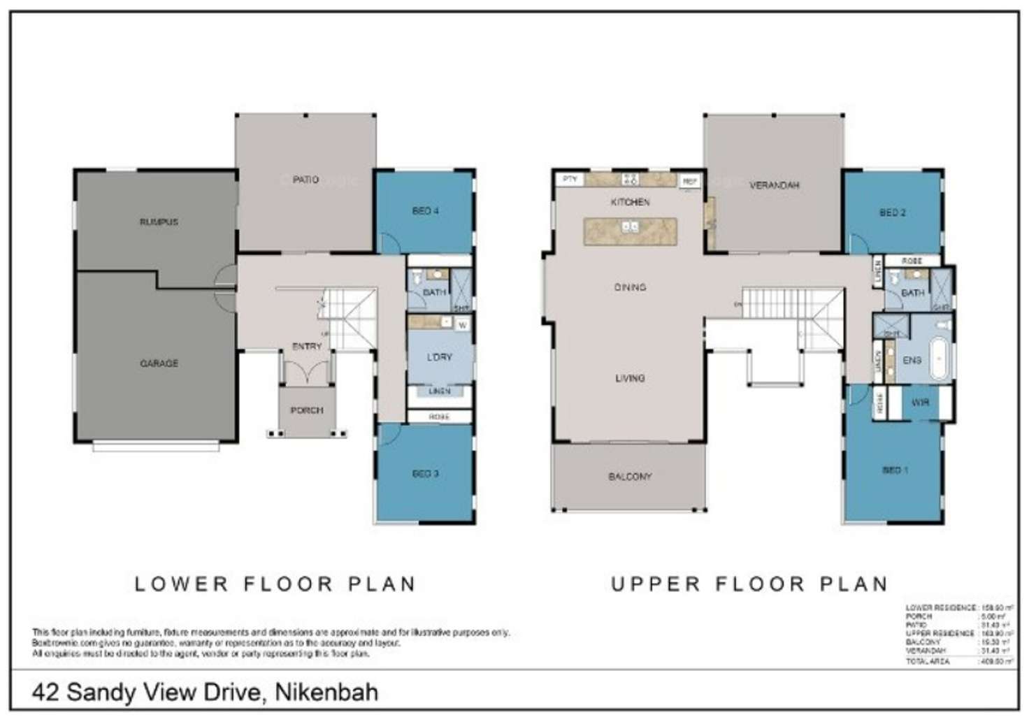 Floorplan of Homely house listing, 42 Sandy View Drive, Nikenbah QLD 4655