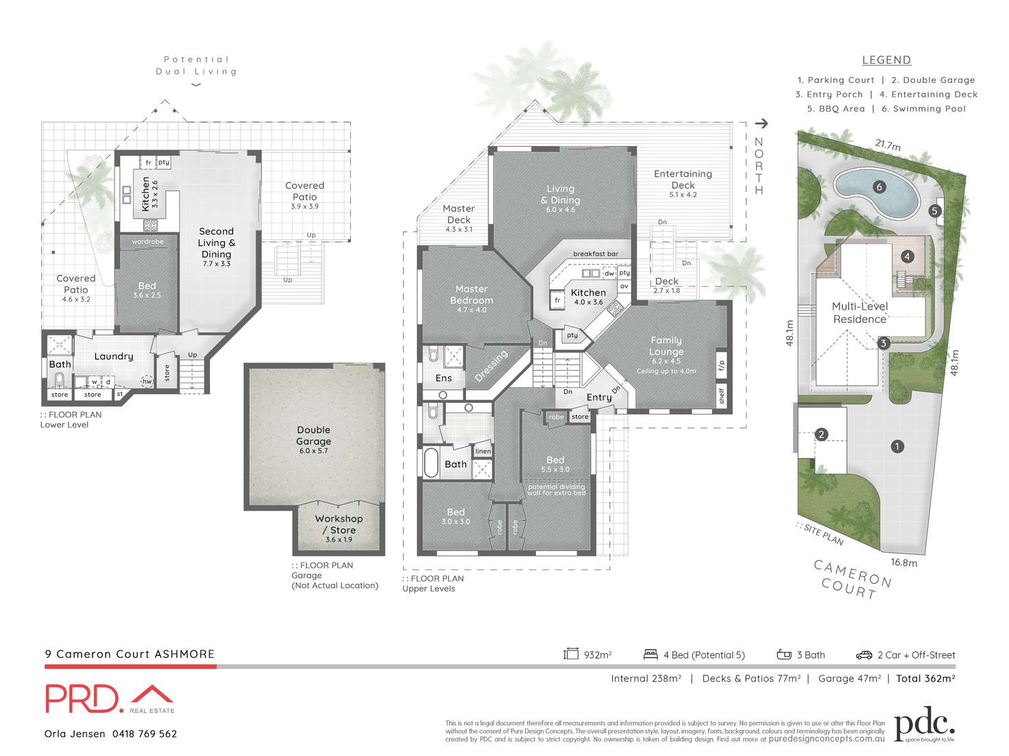Floorplan of Homely house listing, 9 Cameron Court, Ashmore QLD 4214