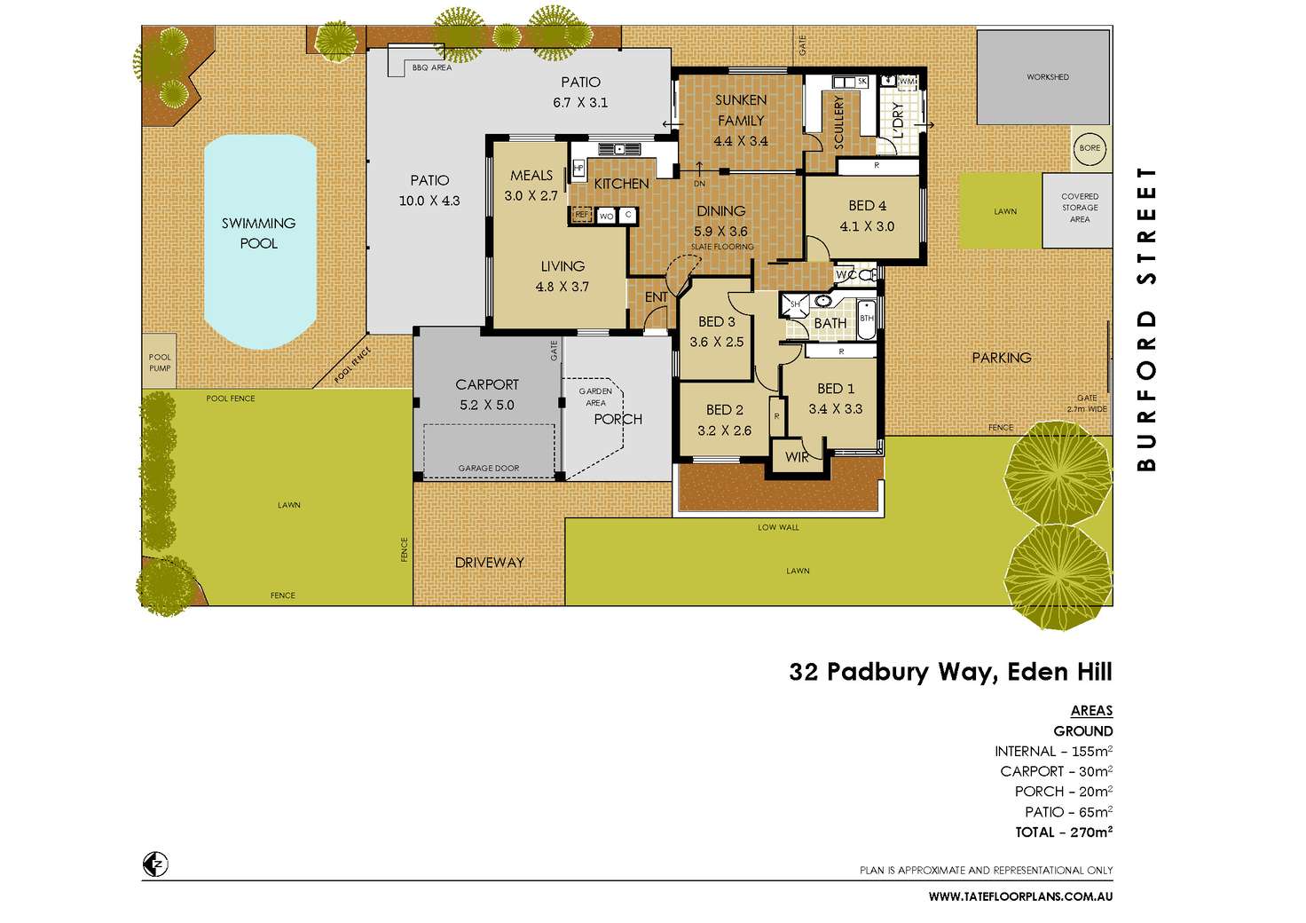Floorplan of Homely house listing, 32 Padbury Way, Eden Hill WA 6054
