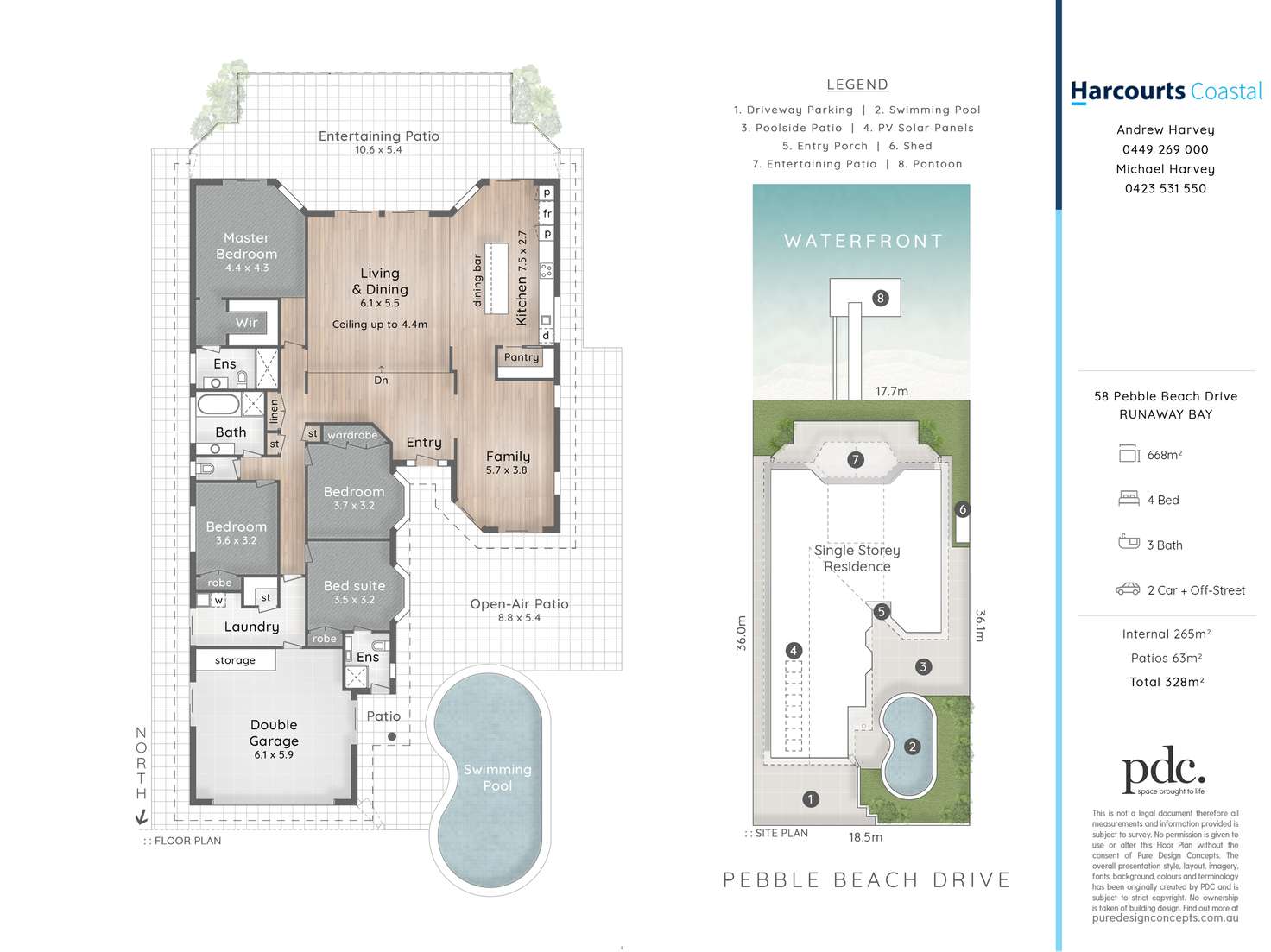 Floorplan of Homely house listing, 58 Pebble Beach Drive, Runaway Bay QLD 4216