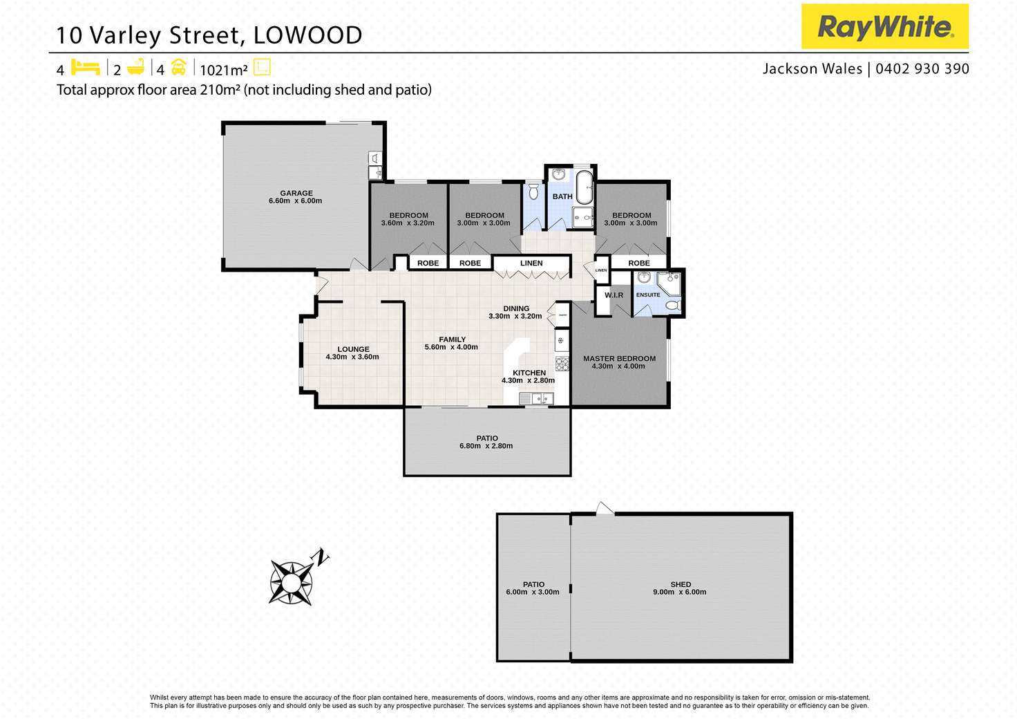 Floorplan of Homely house listing, 10 Varley Street, Lowood QLD 4311