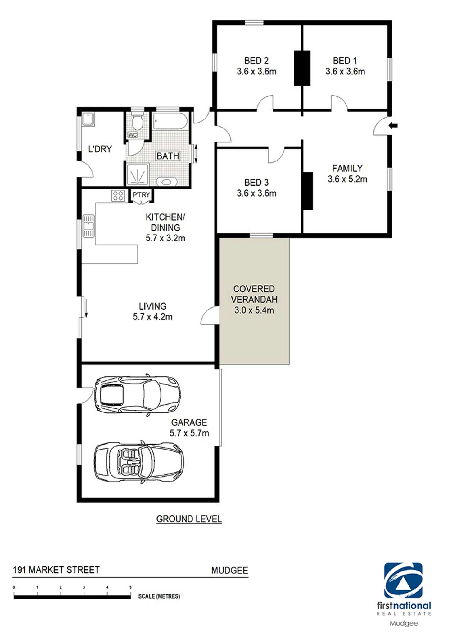 Floorplan of Homely house listing, 191 Market Street, Mudgee NSW 2850