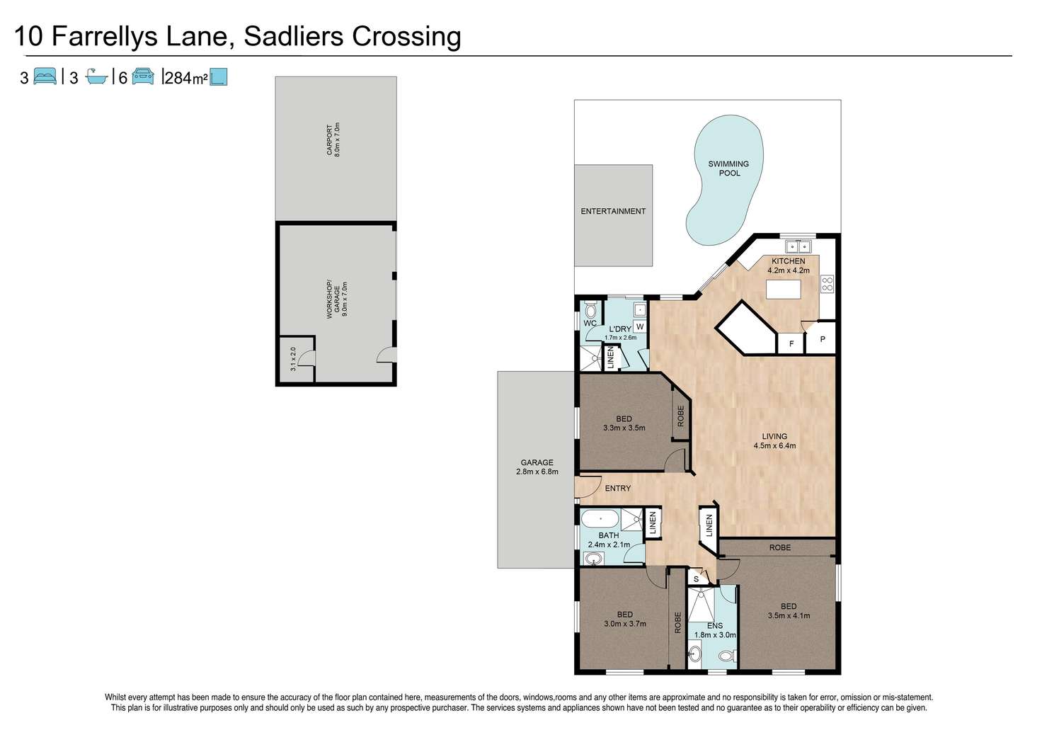 Floorplan of Homely house listing, 10 Farrellys Lane, Sadliers Crossing QLD 4305