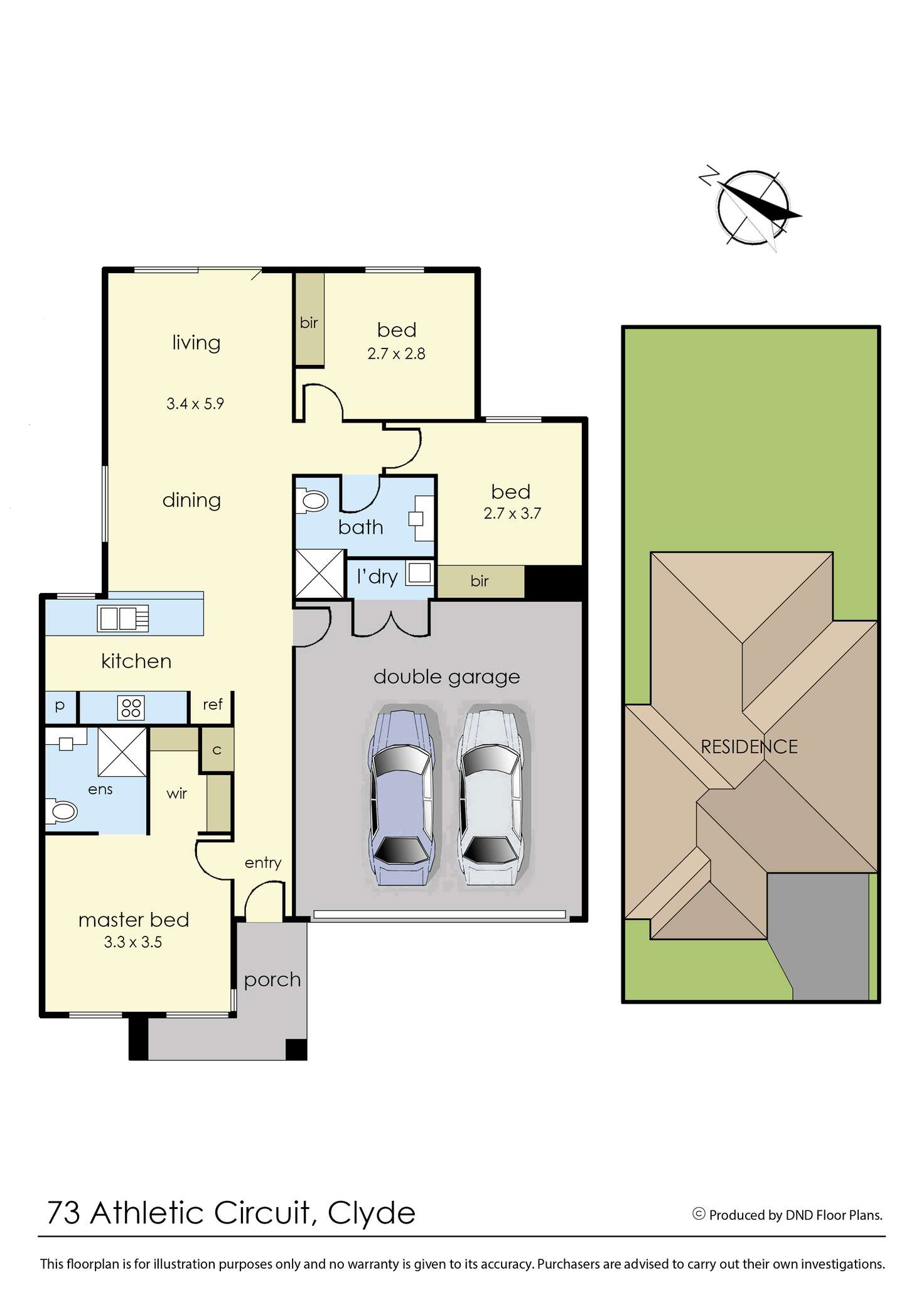 Floorplan of Homely house listing, 73 Athletic Circuit, Clyde VIC 3978