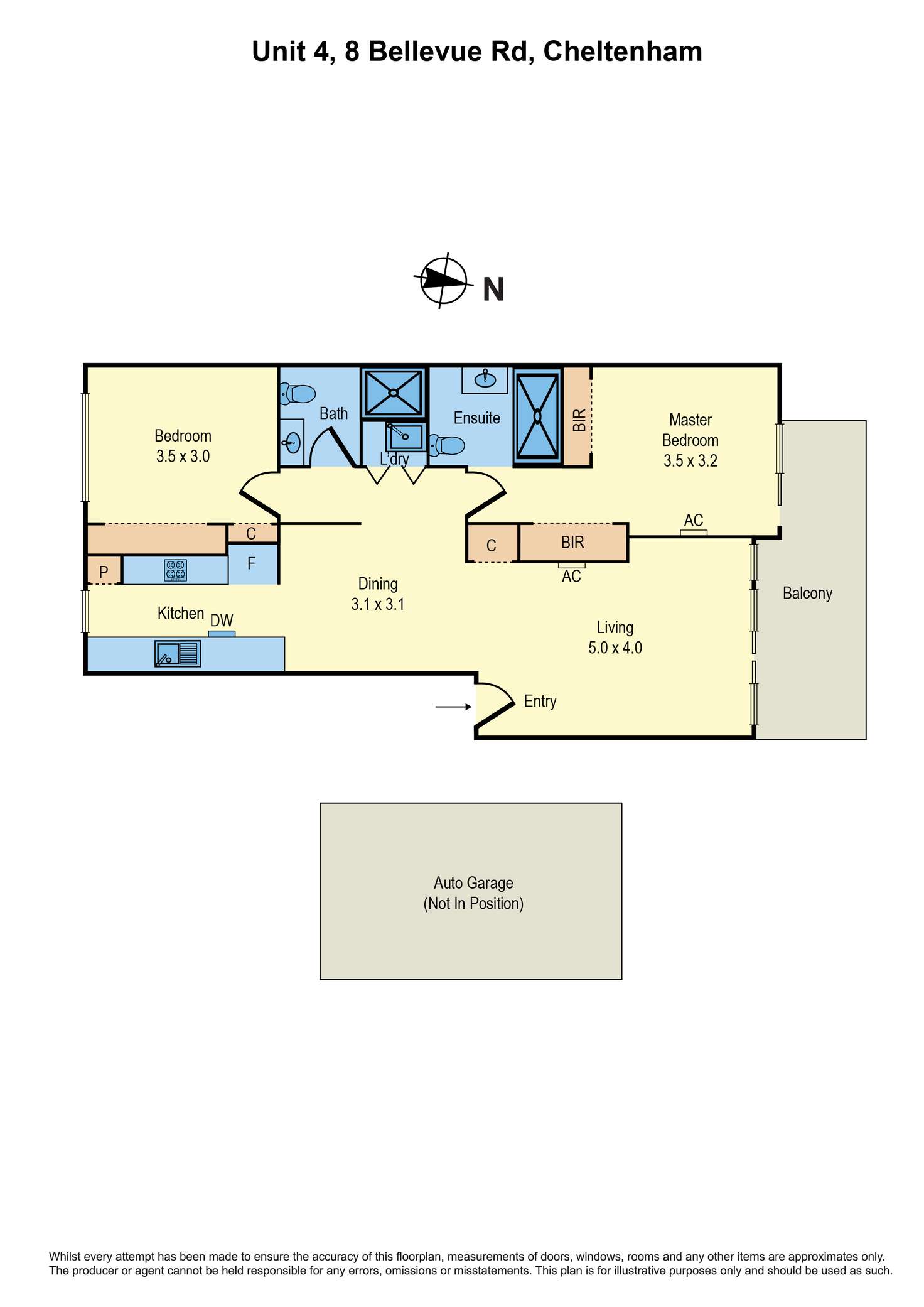 Floorplan of Homely apartment listing, 612/50 Bellevue Road, Cheltenham VIC 3192