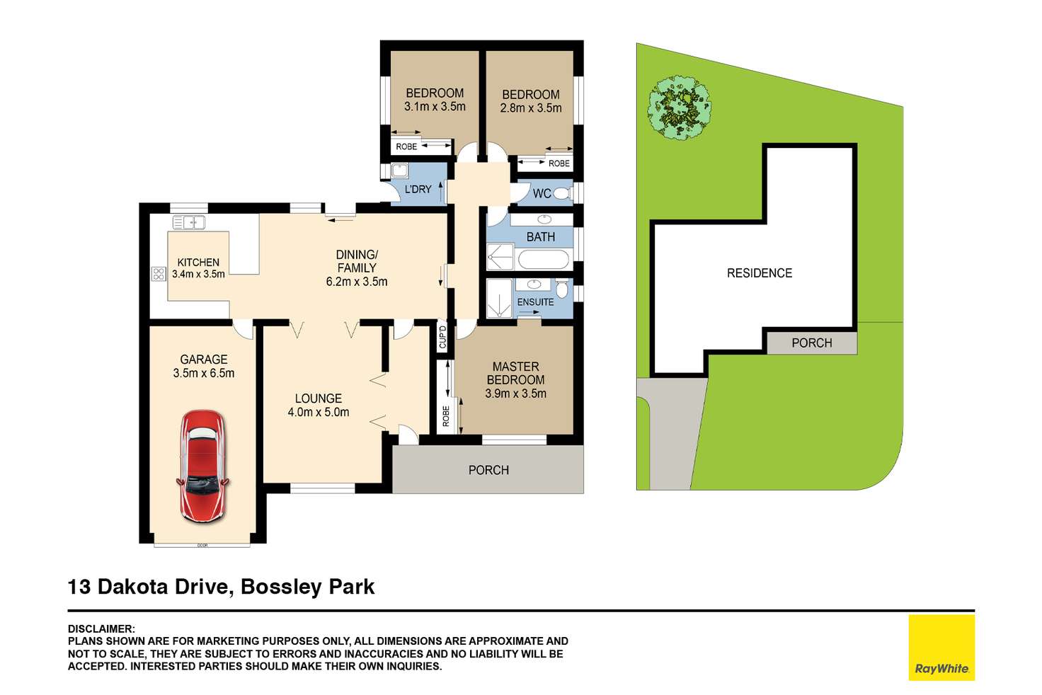 Floorplan of Homely house listing, 13 Dakota Drive, Bossley Park NSW 2176