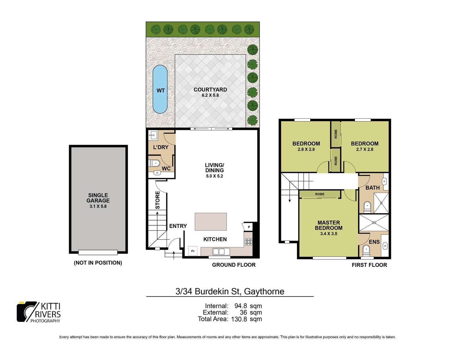 Floorplan of Homely townhouse listing, 3/34 Burdekin Street, Gaythorne QLD 4051