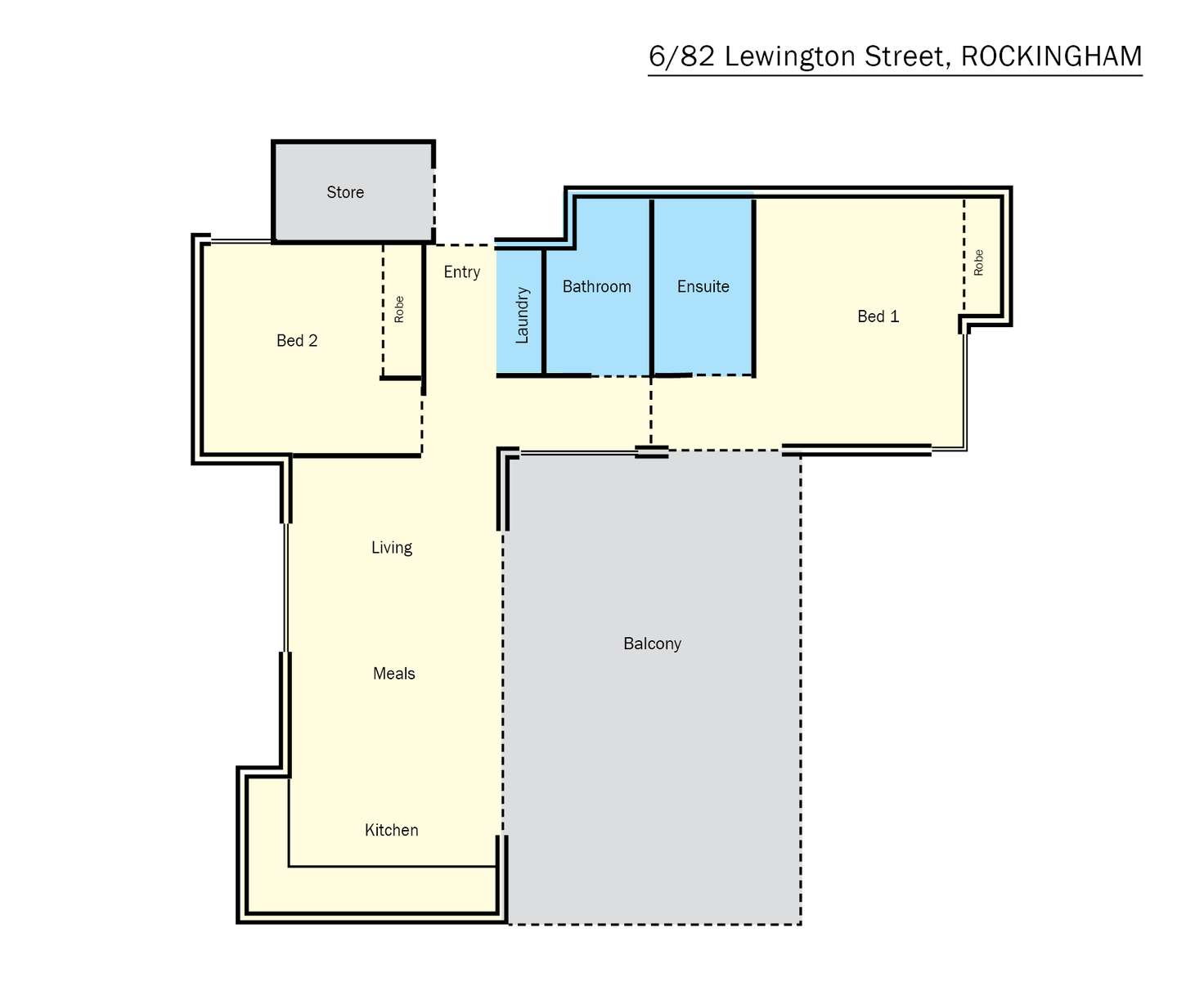 Floorplan of Homely apartment listing, 6/82 Lewington Street, Rockingham WA 6168