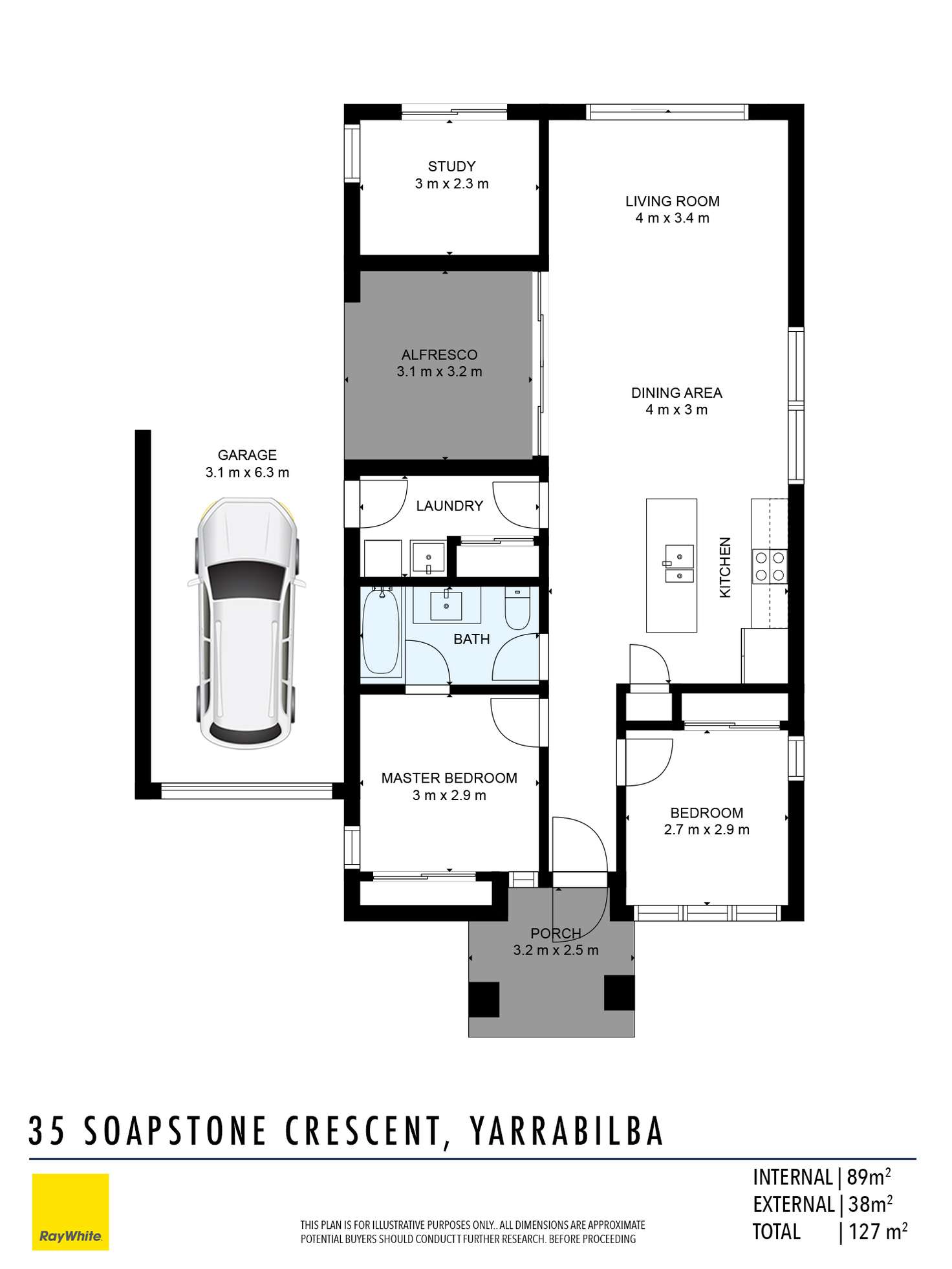 Floorplan of Homely house listing, 35 Soapstone Crescent, Yarrabilba QLD 4207