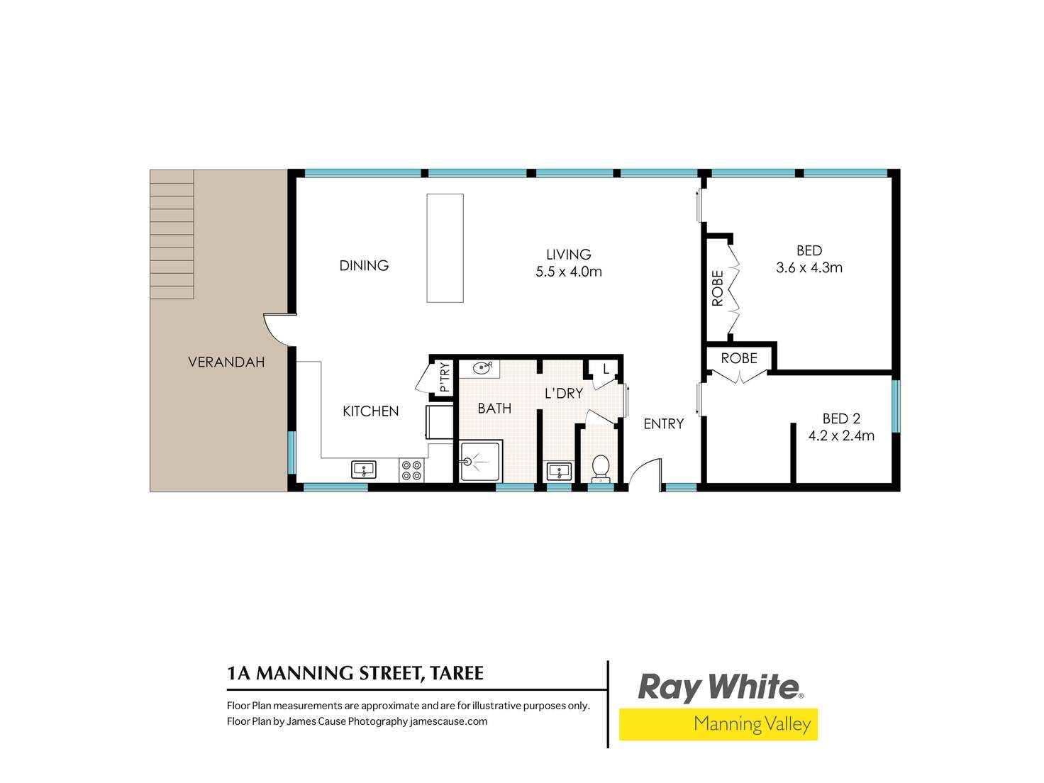 Floorplan of Homely apartment listing, 1A Manning Street, Taree NSW 2430