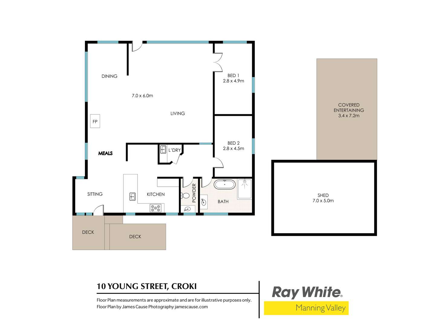 Floorplan of Homely house listing, 10 Young Street, Croki NSW 2430