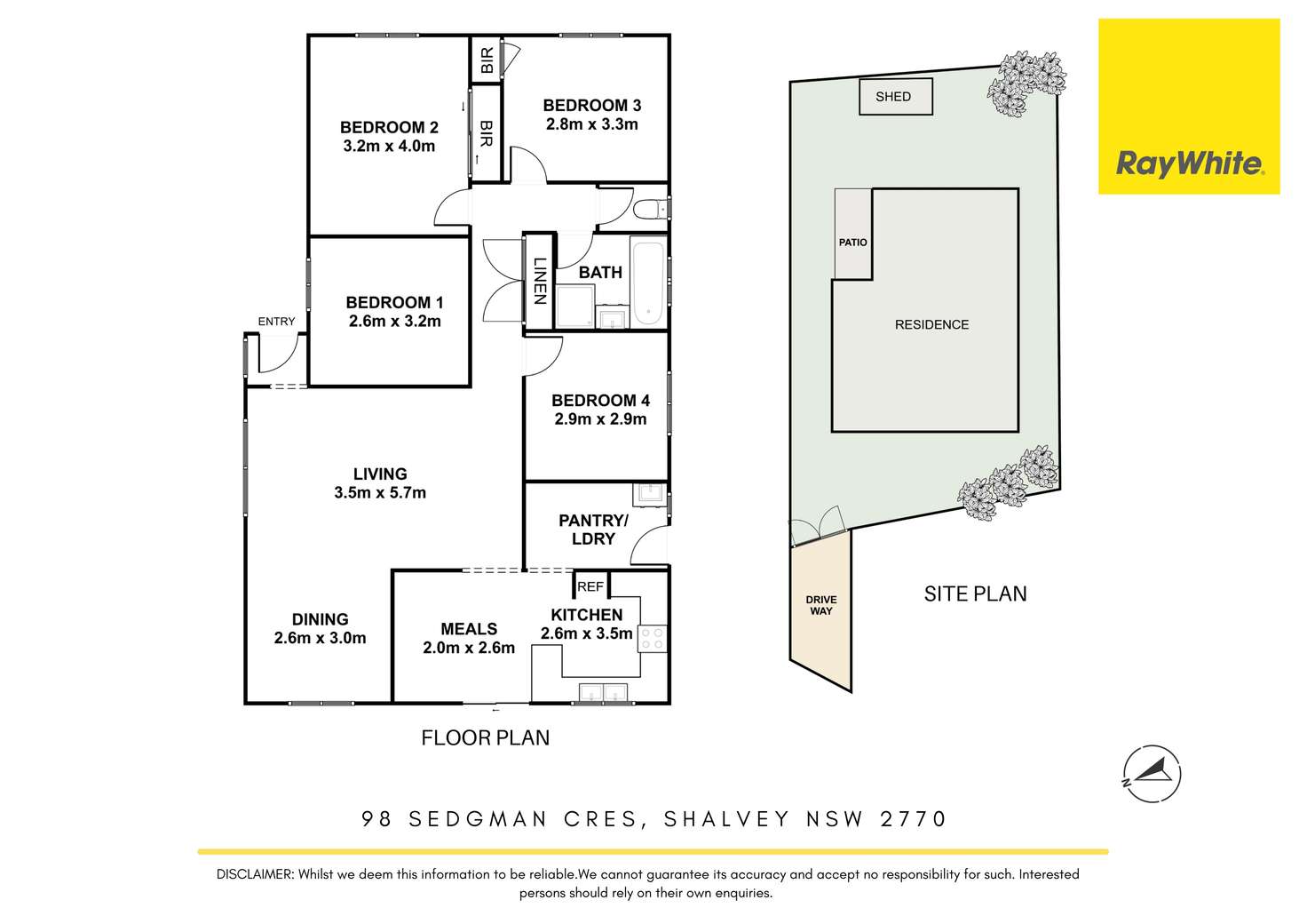 Floorplan of Homely house listing, 98 Sedgman Crescent, Shalvey NSW 2770