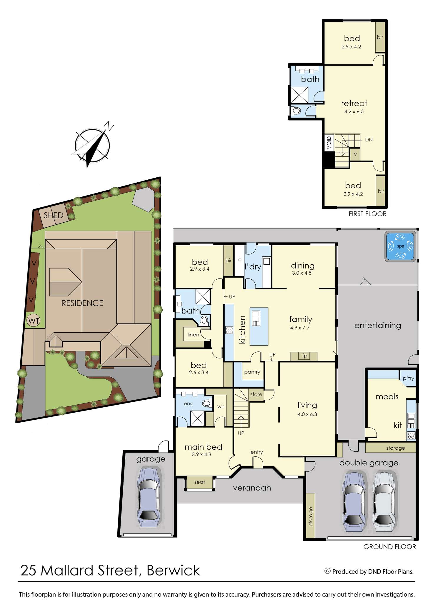 Floorplan of Homely house listing, 25 Mallard Street, Berwick VIC 3806