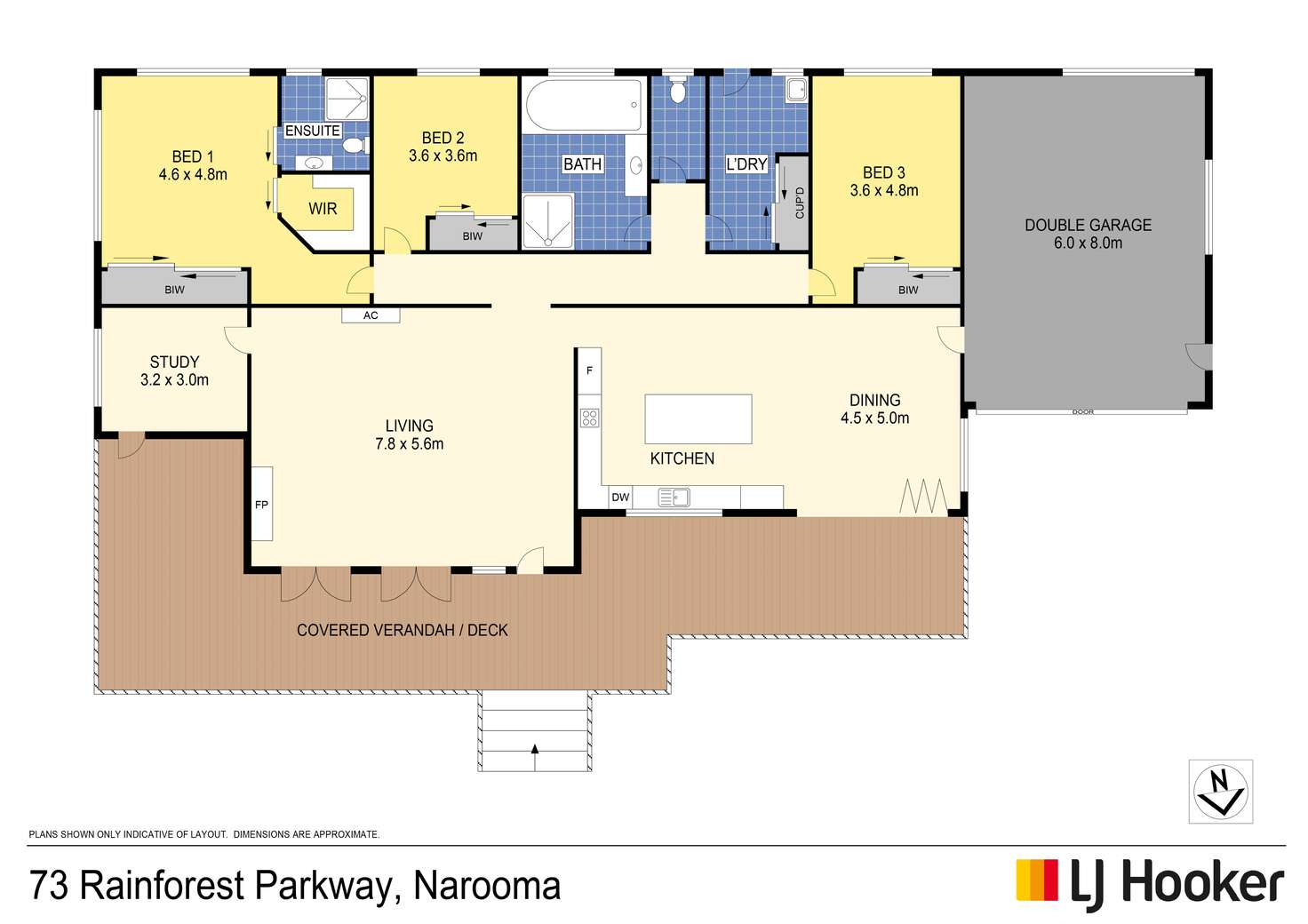 Floorplan of Homely house listing, 73 Rainforest Parkway, Narooma NSW 2546