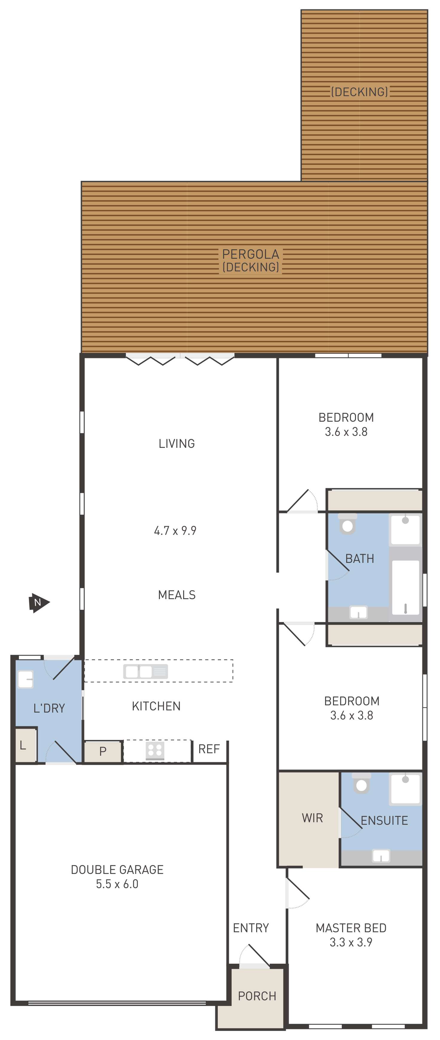 Floorplan of Homely house listing, 26 Giverny Close, Burnside Heights VIC 3023