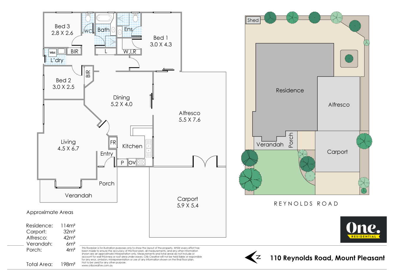 Floorplan of Homely house listing, 110 Reynolds Road, Mount Pleasant WA 6153