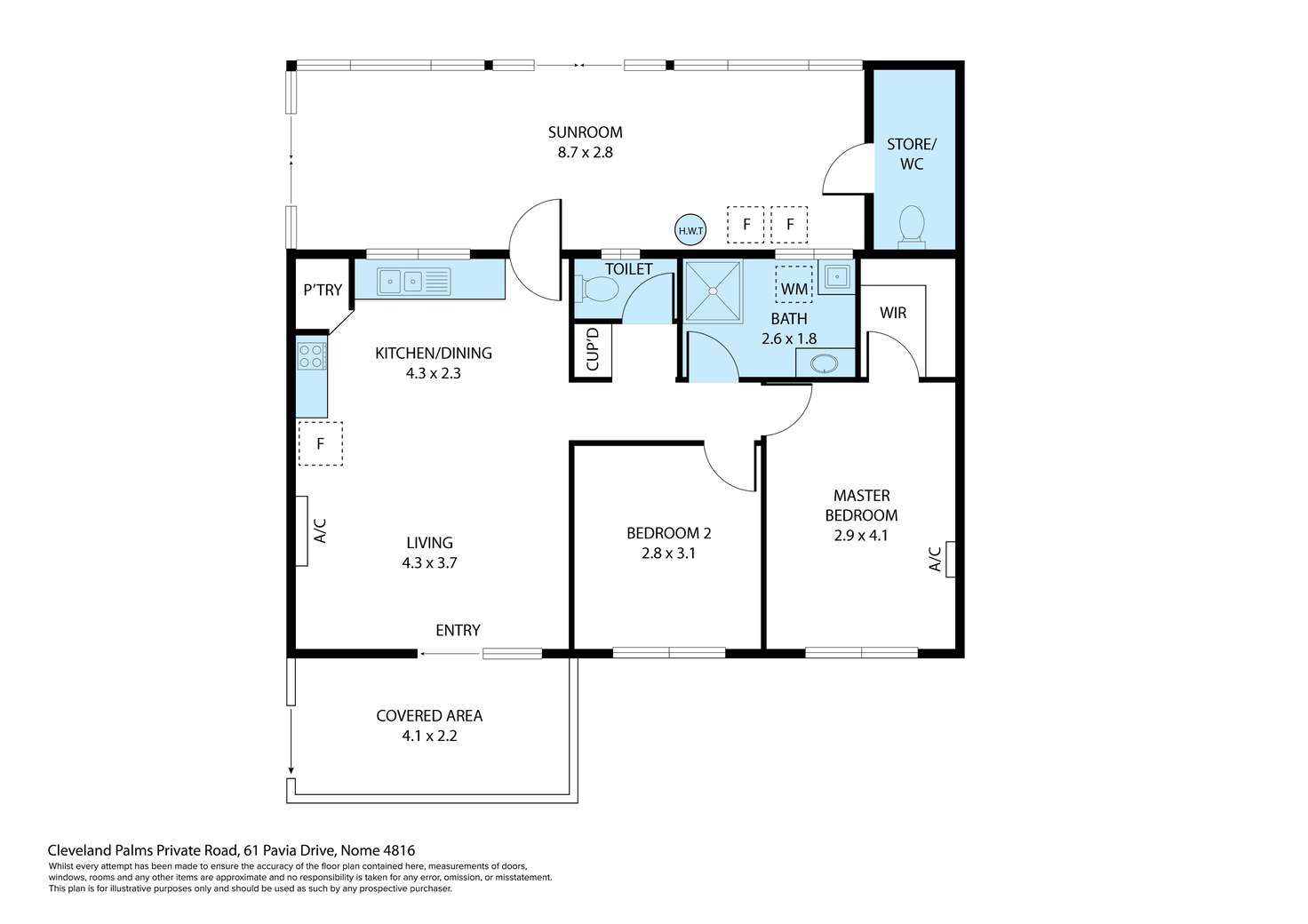Floorplan of Homely house listing, 61 Pavia Drive, Nome QLD 4816