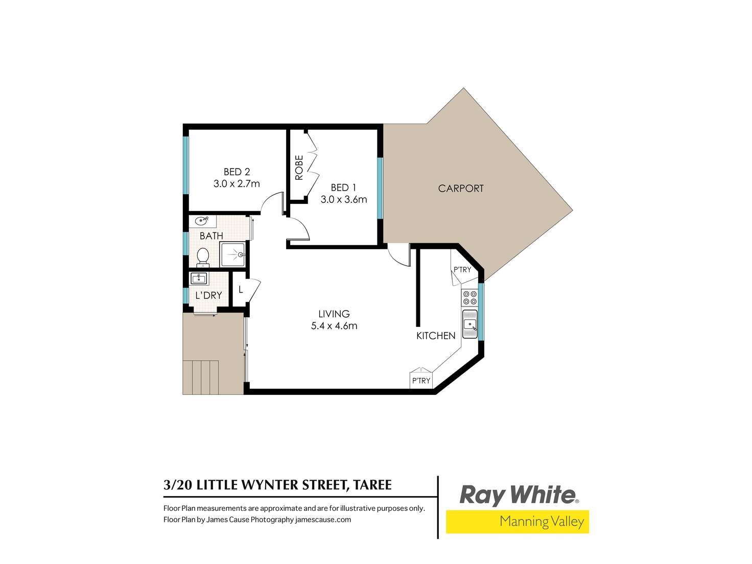 Floorplan of Homely unit listing, 3/20 Little Wynter Street, Taree NSW 2430