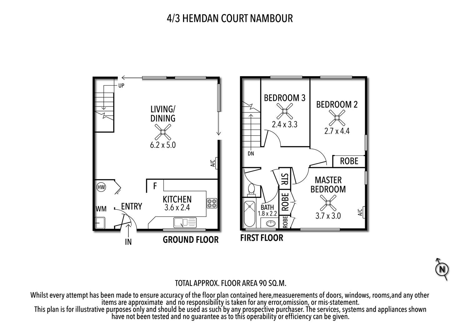 Floorplan of Homely unit listing, 4/3 Hemdan Court, Nambour QLD 4560
