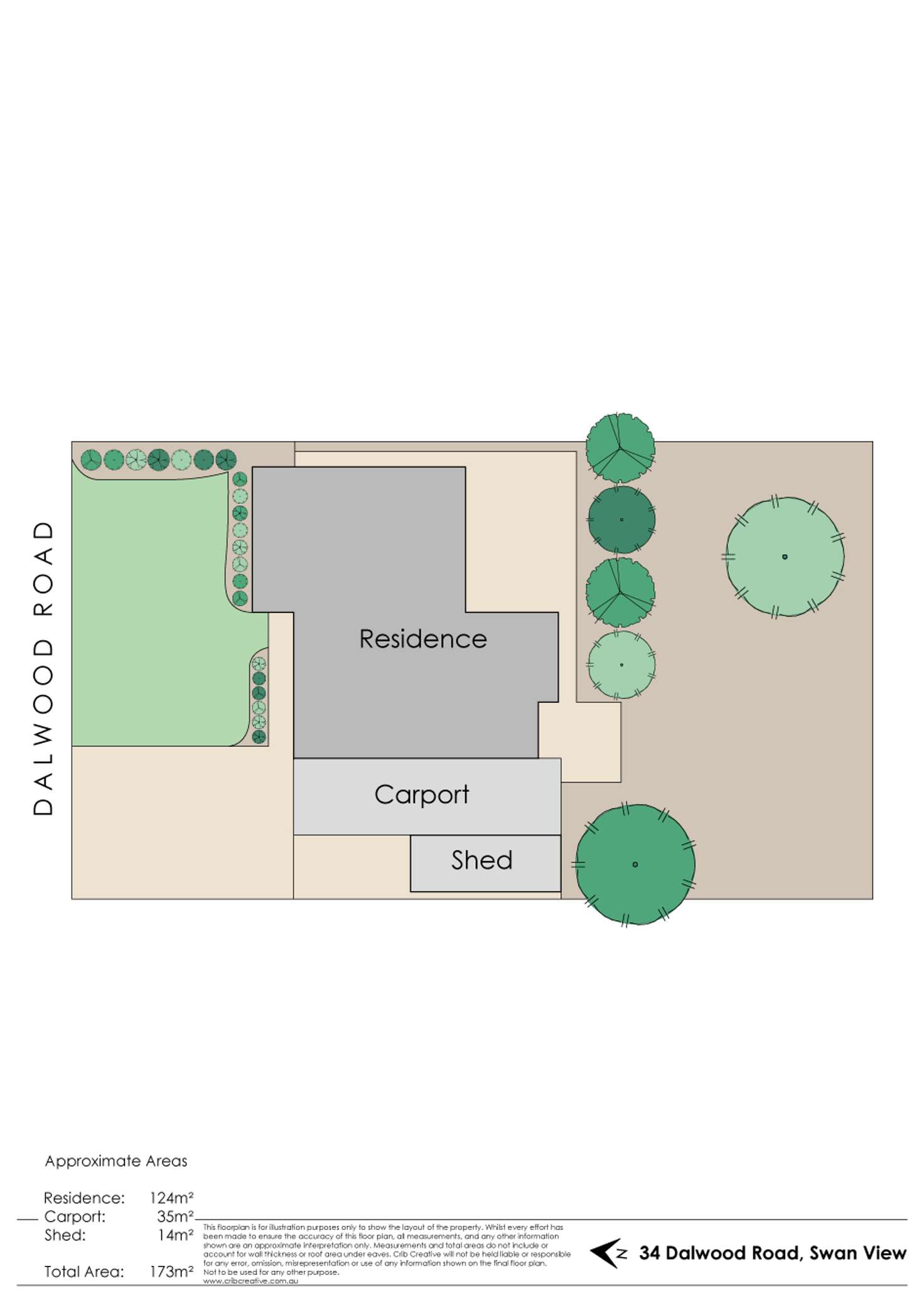 Floorplan of Homely house listing, 34 Dalwood Road, Swan View WA 6056