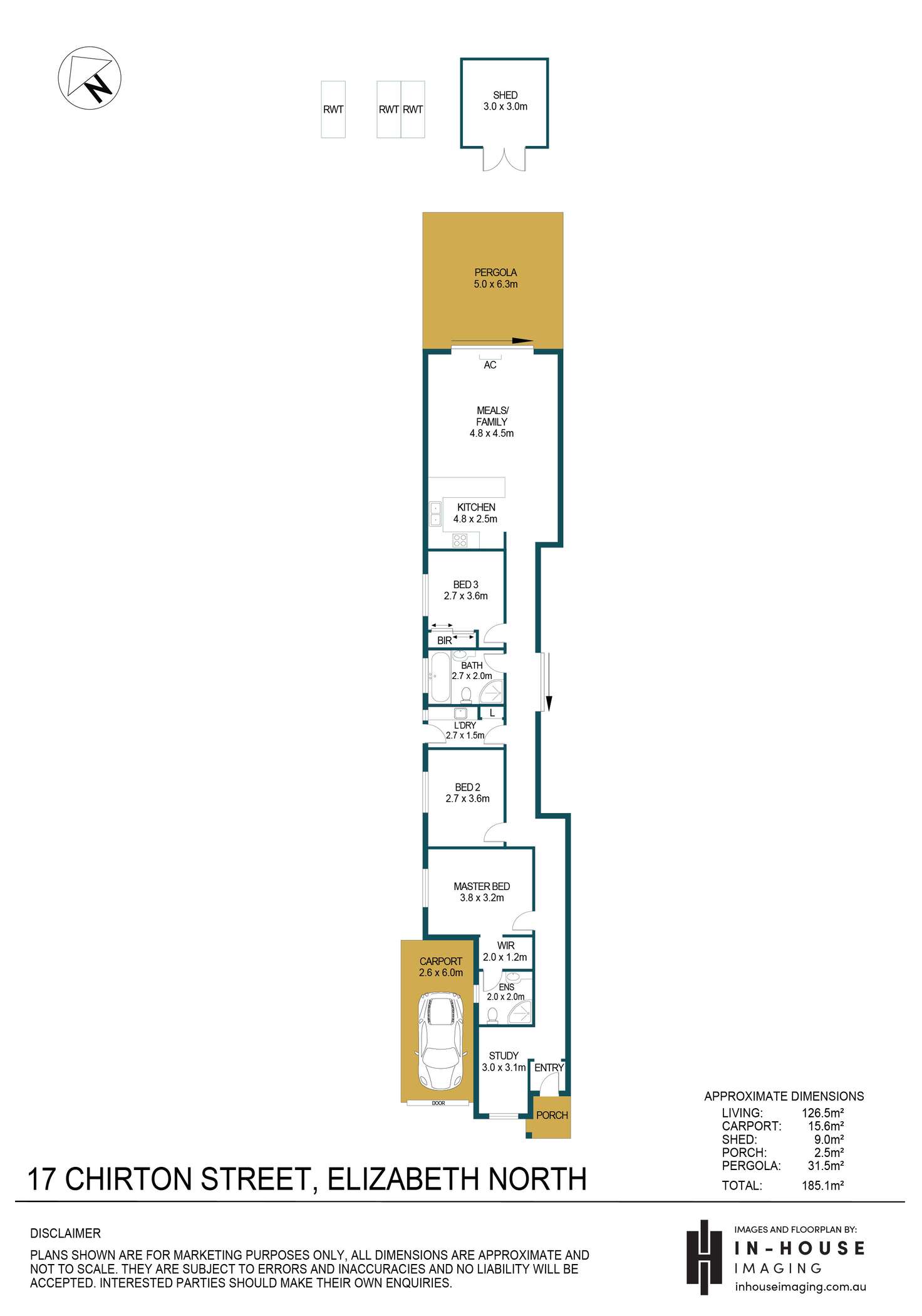 Floorplan of Homely unit listing, 17 Chirton Street, Elizabeth North SA 5113