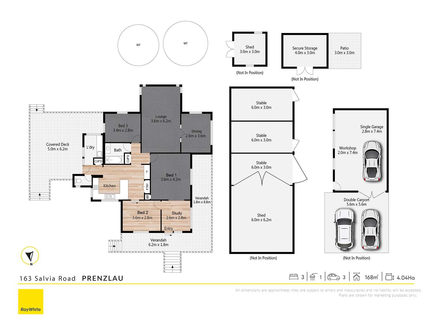 Floorplan of Homely acreageSemiRural listing, 163 Salvia Road, Prenzlau QLD 4311