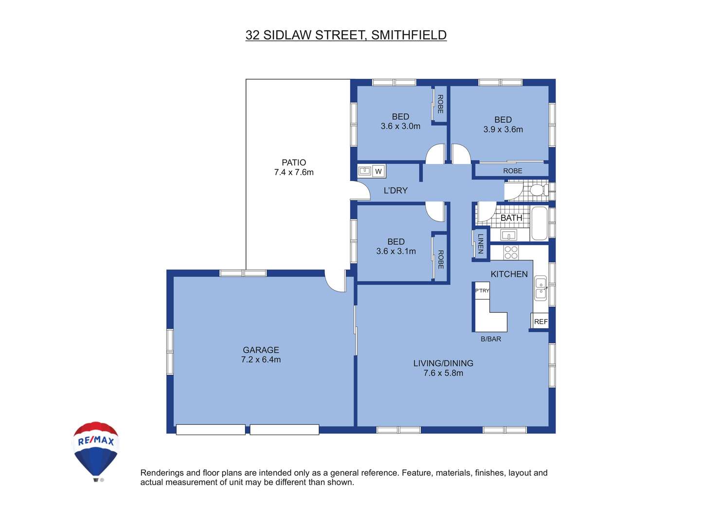 Floorplan of Homely house listing, 32 Sidlaw Street, Smithfield QLD 4878