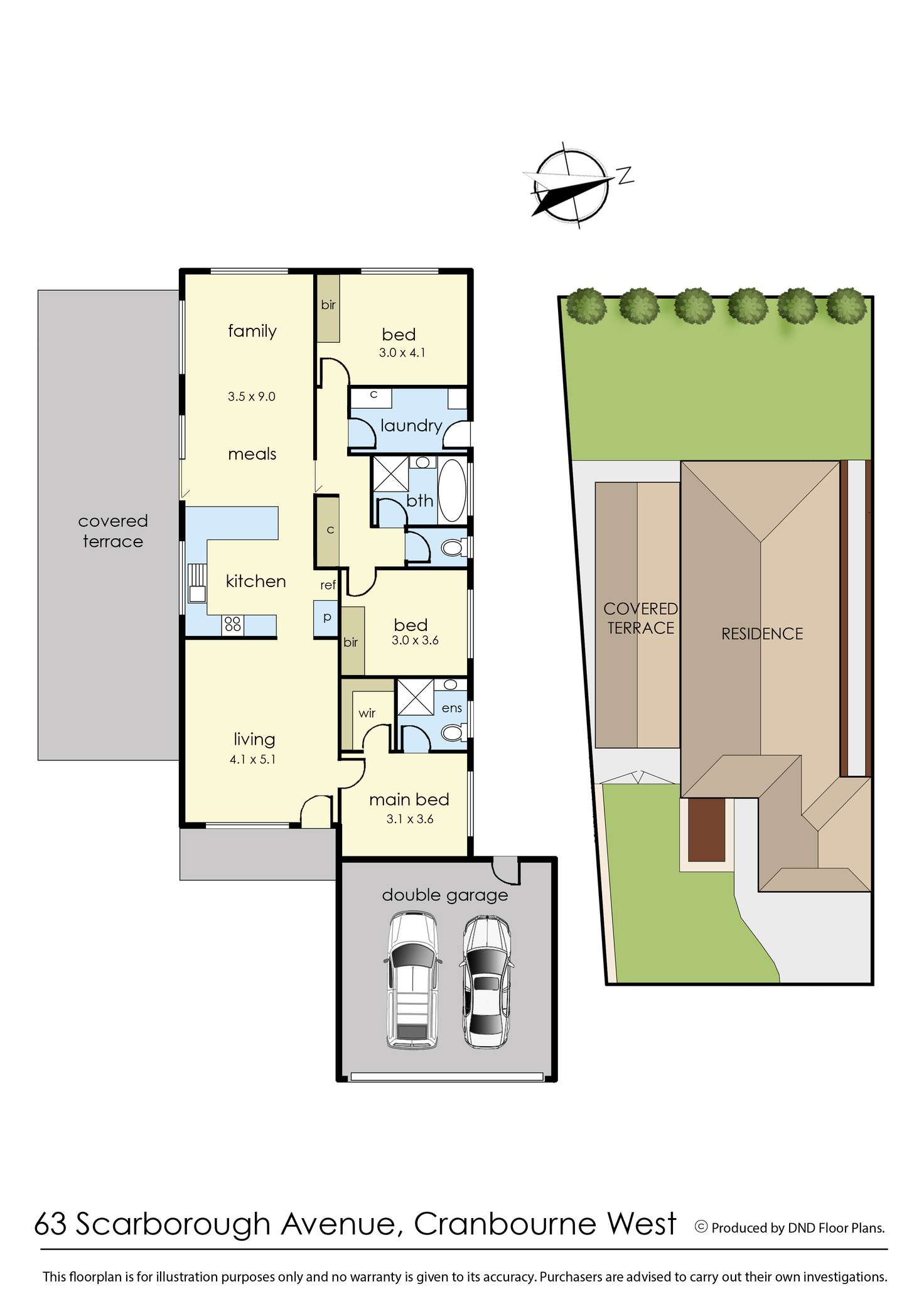 Floorplan of Homely house listing, 63 Scarborough Avenue, Cranbourne West VIC 3977