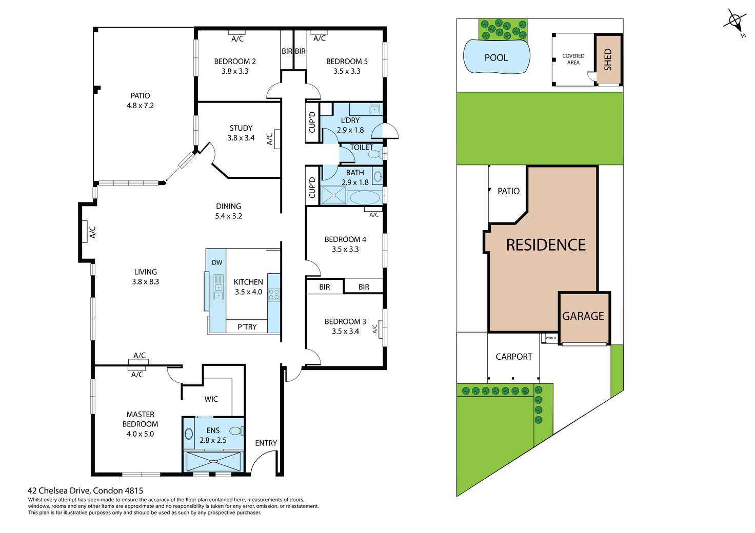 Floorplan of Homely house listing, 42 Chelsea Drive, Condon QLD 4815