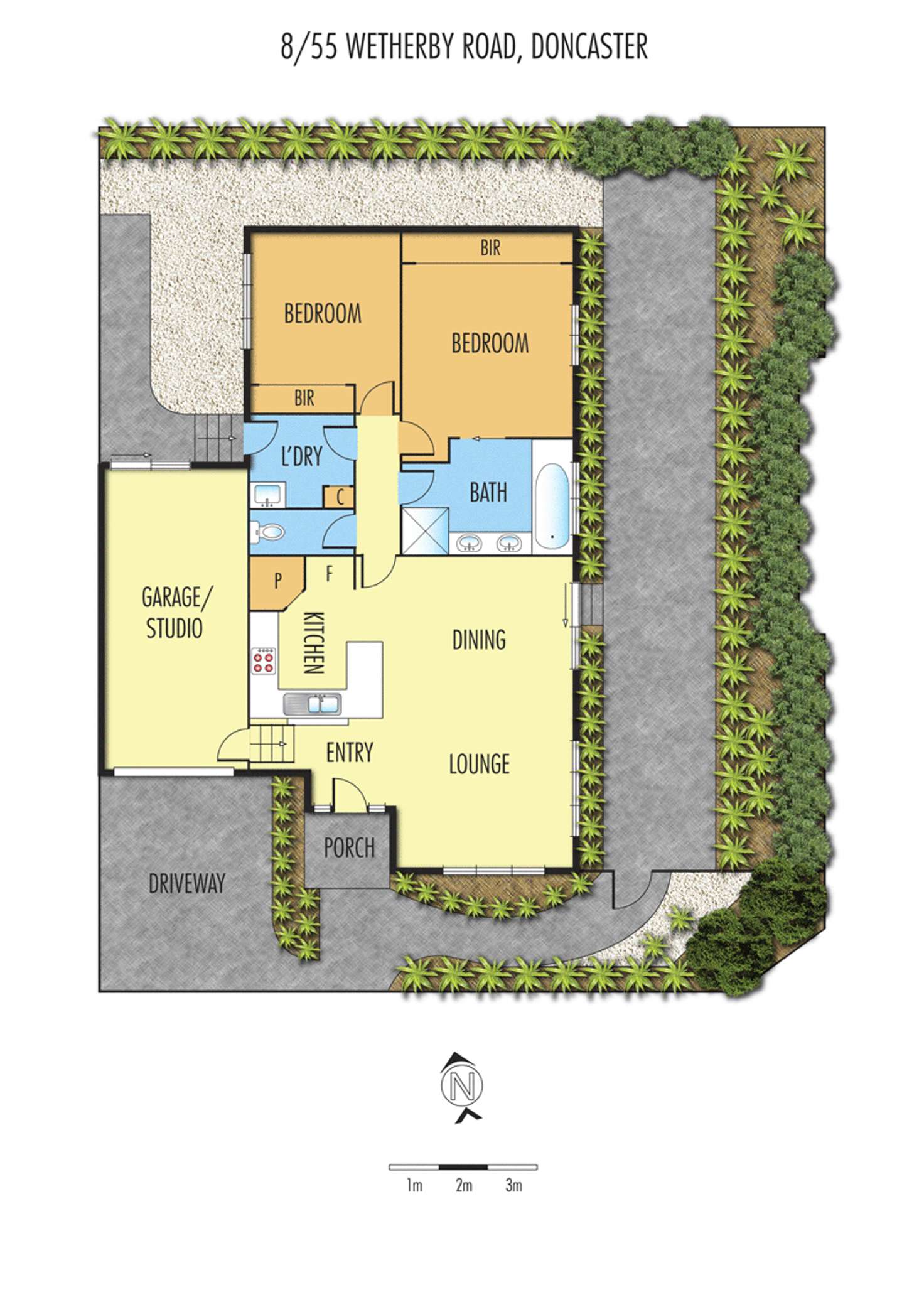 Floorplan of Homely unit listing, 8/55 Wetherby Road, Doncaster VIC 3108