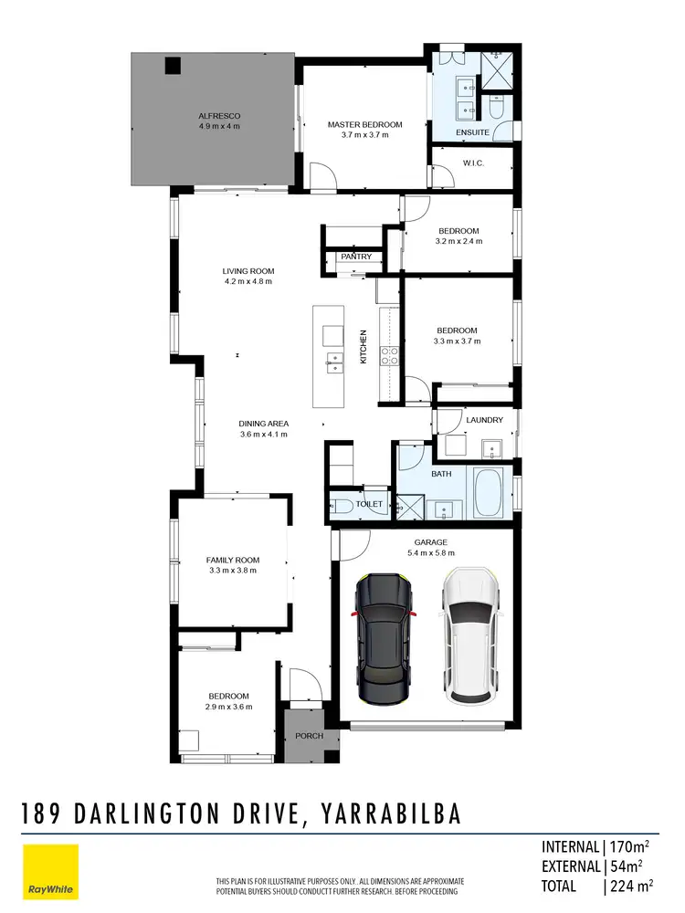 Floorplan of Homely house listing, 189 Darlington Drive, Yarrabilba QLD 4207
