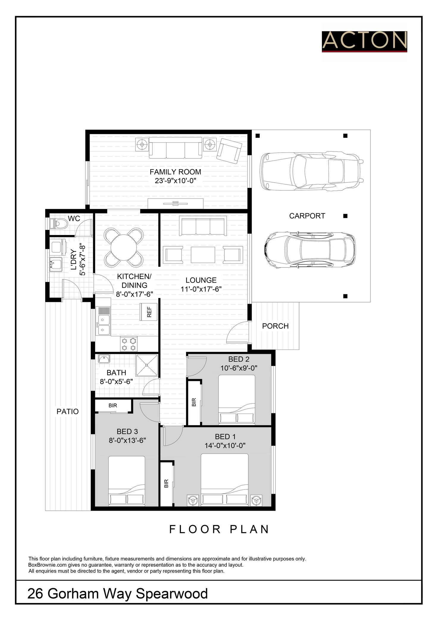 Floorplan of Homely house listing, 26 Gorham Way, Spearwood WA 6163