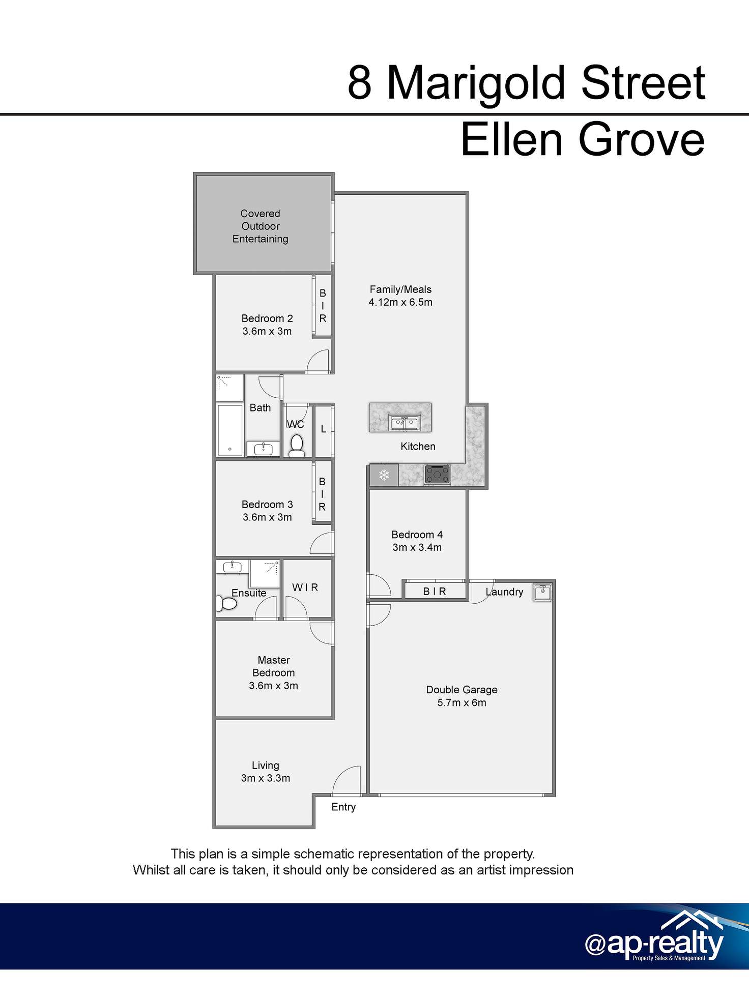 Floorplan of Homely house listing, 8 Marigold Street, Ellen Grove QLD 4078